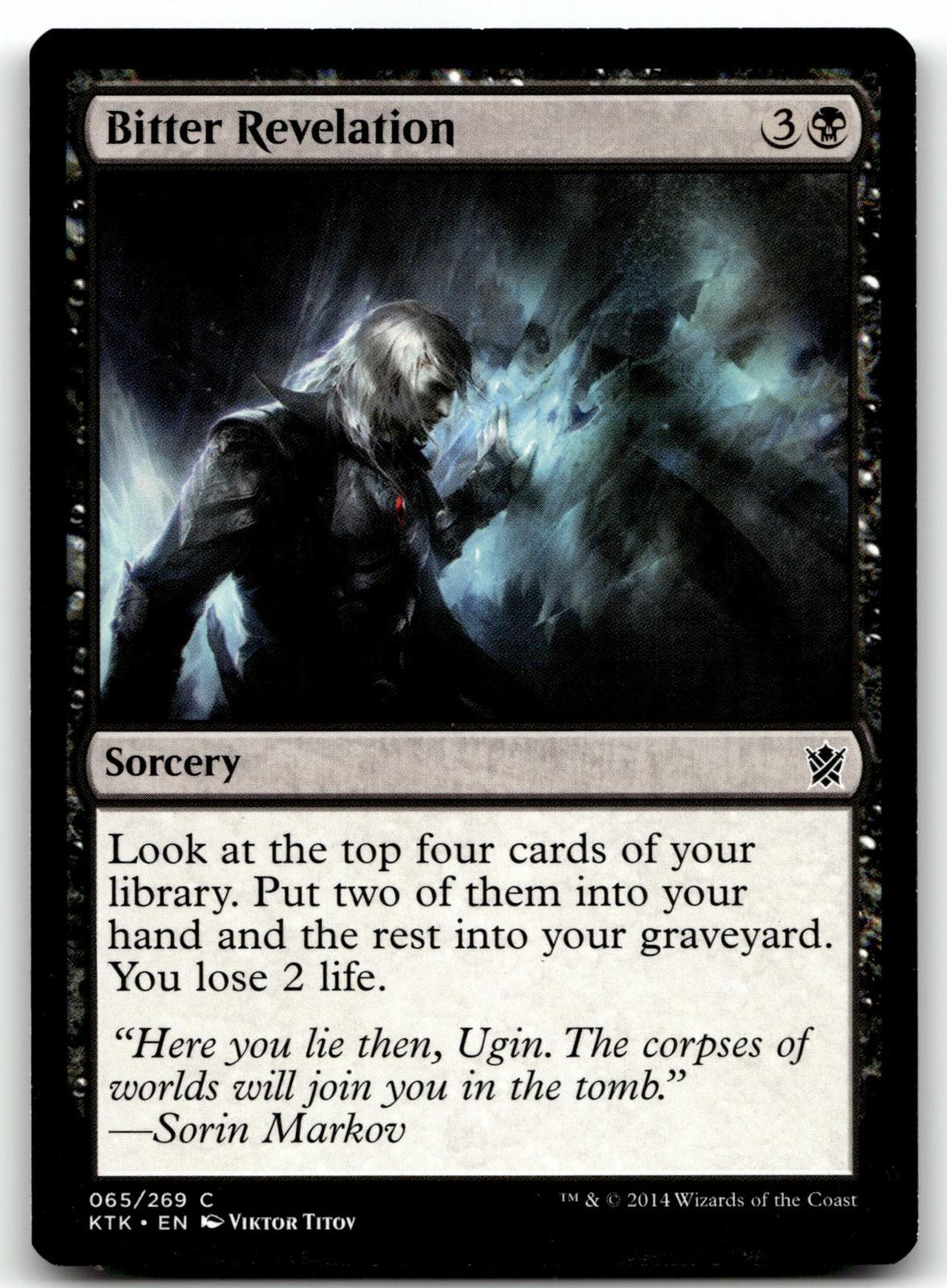 Bitter Revelation 65 Common Khans of Tarkir Magic: The Gathering Near Mint