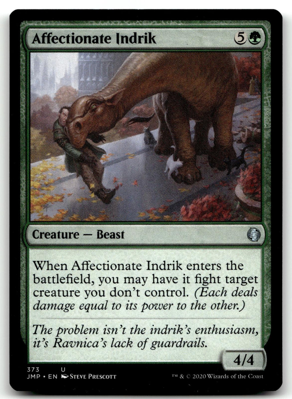 Affectionate Indrik 373 Uncommon Jumpstart Magic: The Gathering Near Mint
