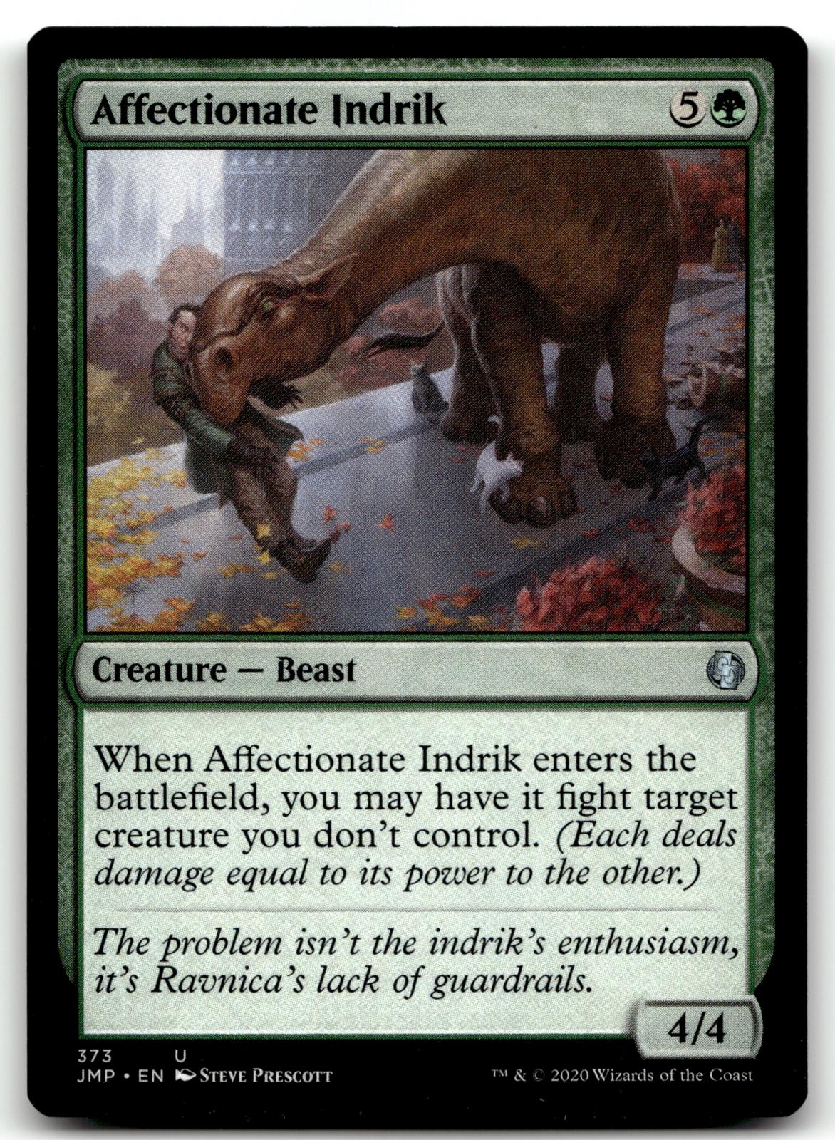 Affectionate Indrik 373 Uncommon Jumpstart Magic: The Gathering Near Mint