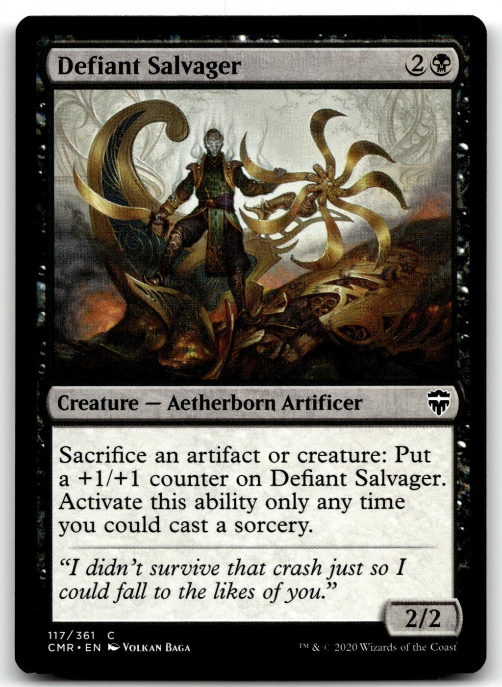 Defiant Salvager 117 Common Commander Legends Magic: The Gathering Near Mint