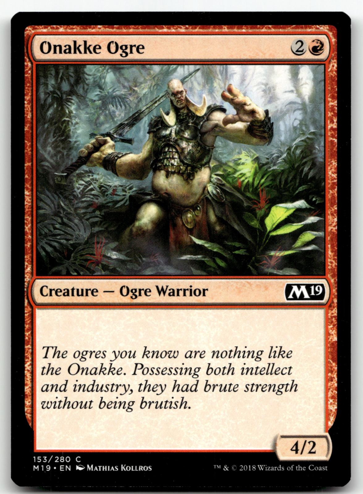 Onakke Ogre 153 Common Core Set 2019 Magic: The Gathering Near Mint
