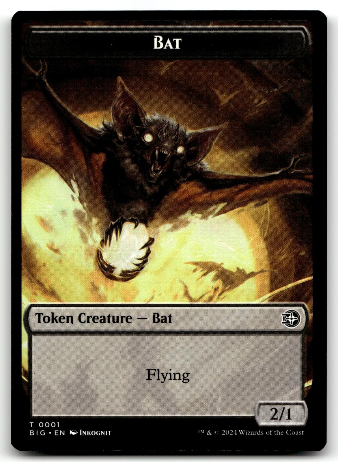 Bat Token 1 Outlaws of Thunder Junction: The Big Score Magic: The Gathering NM