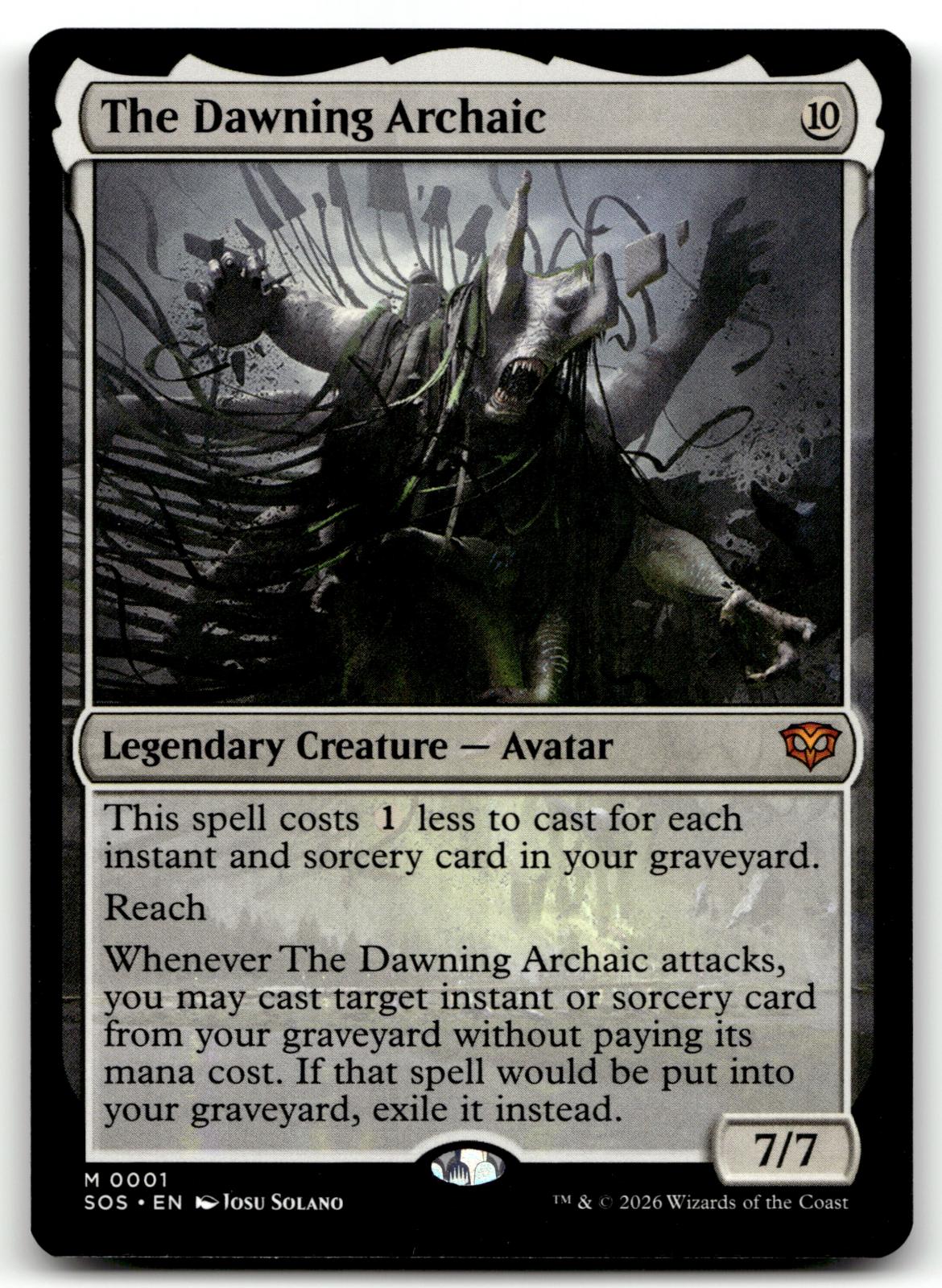 The Dawning Archaic 1 Mythic Secrets of Strixhaven Magic: The Gathering NM