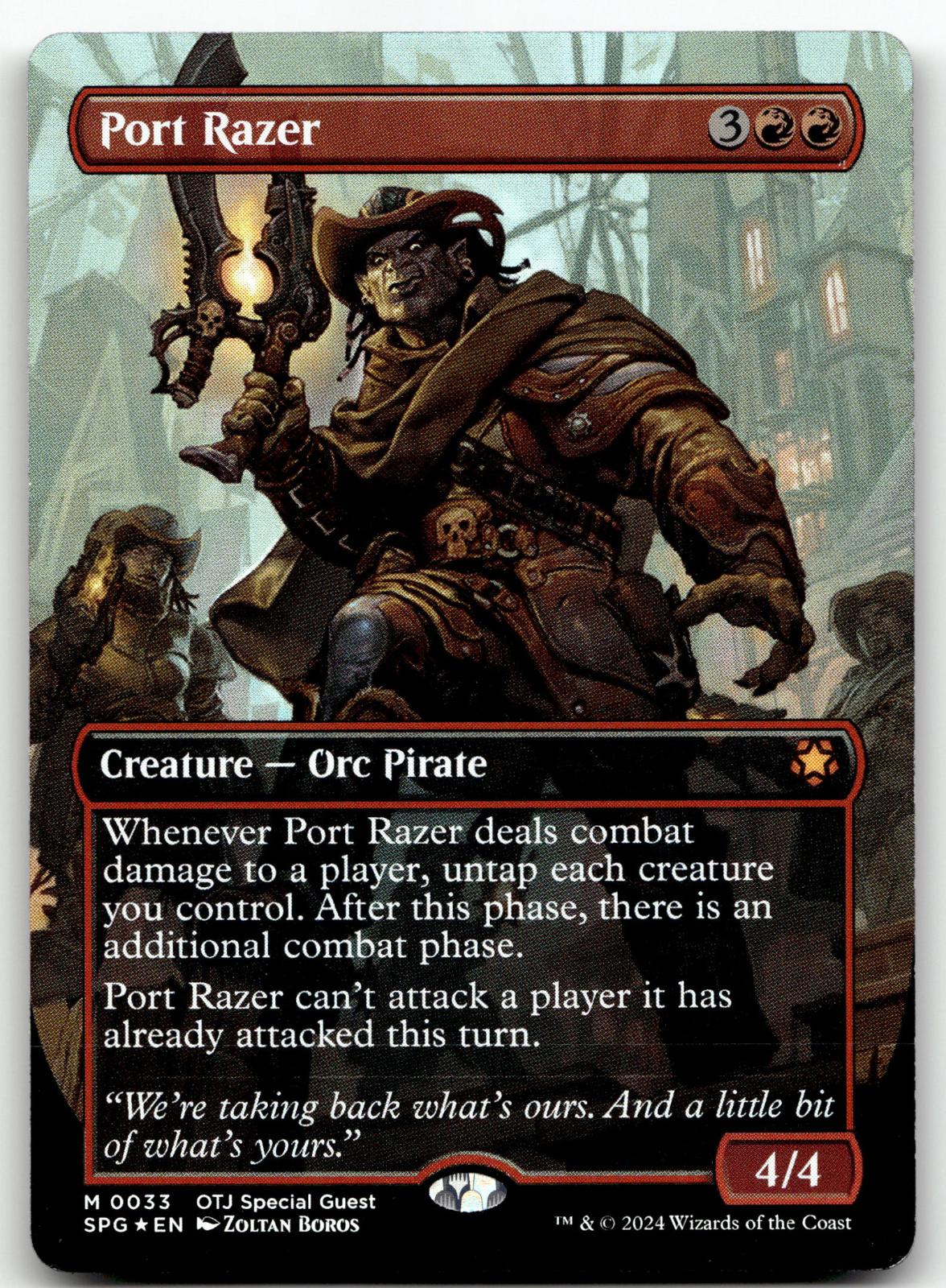 Port Razer (Borderless) 33 Mythic Special Guests Magic: The Gathering Foil NM