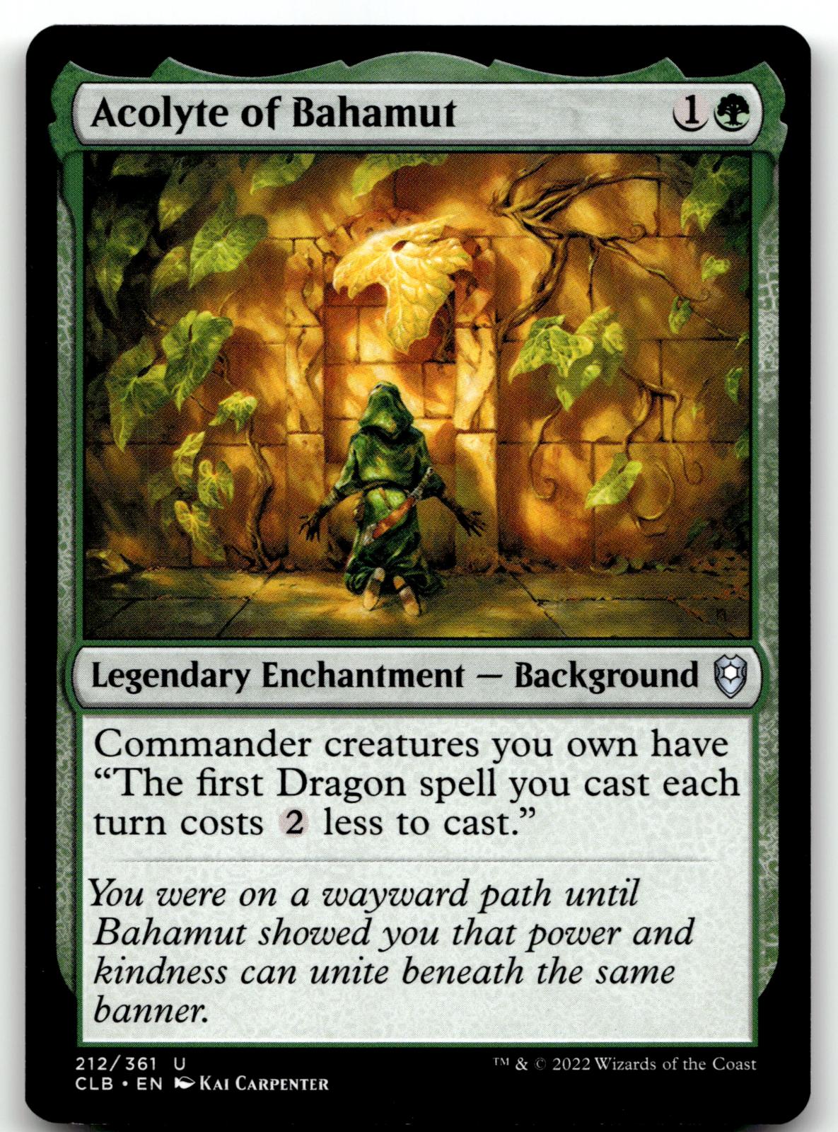 Acolyte of Bahamut 212 Commander Legends: Battle for Baldur's Gate 