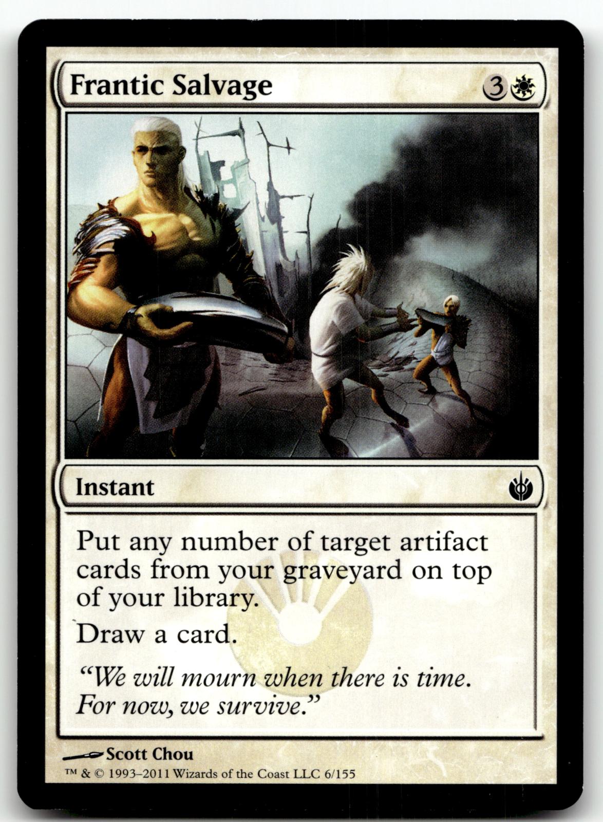 Frantic Salvage 6 Common Mirrodin Besieged Magic: The Gathering Near Mint