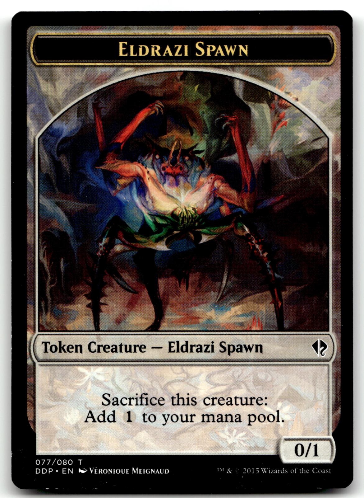 Eldrazi Spawn Token (077) 77 Duel Decks: Zendikar vs. Eldrazi Magic: 