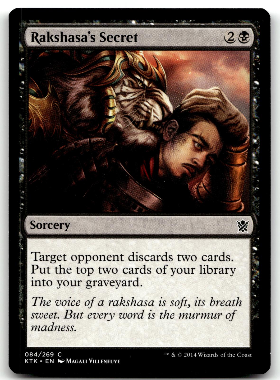 Rakshasa's Secret 84 Common Khans of Tarkir Magic: The Gathering Near Mint