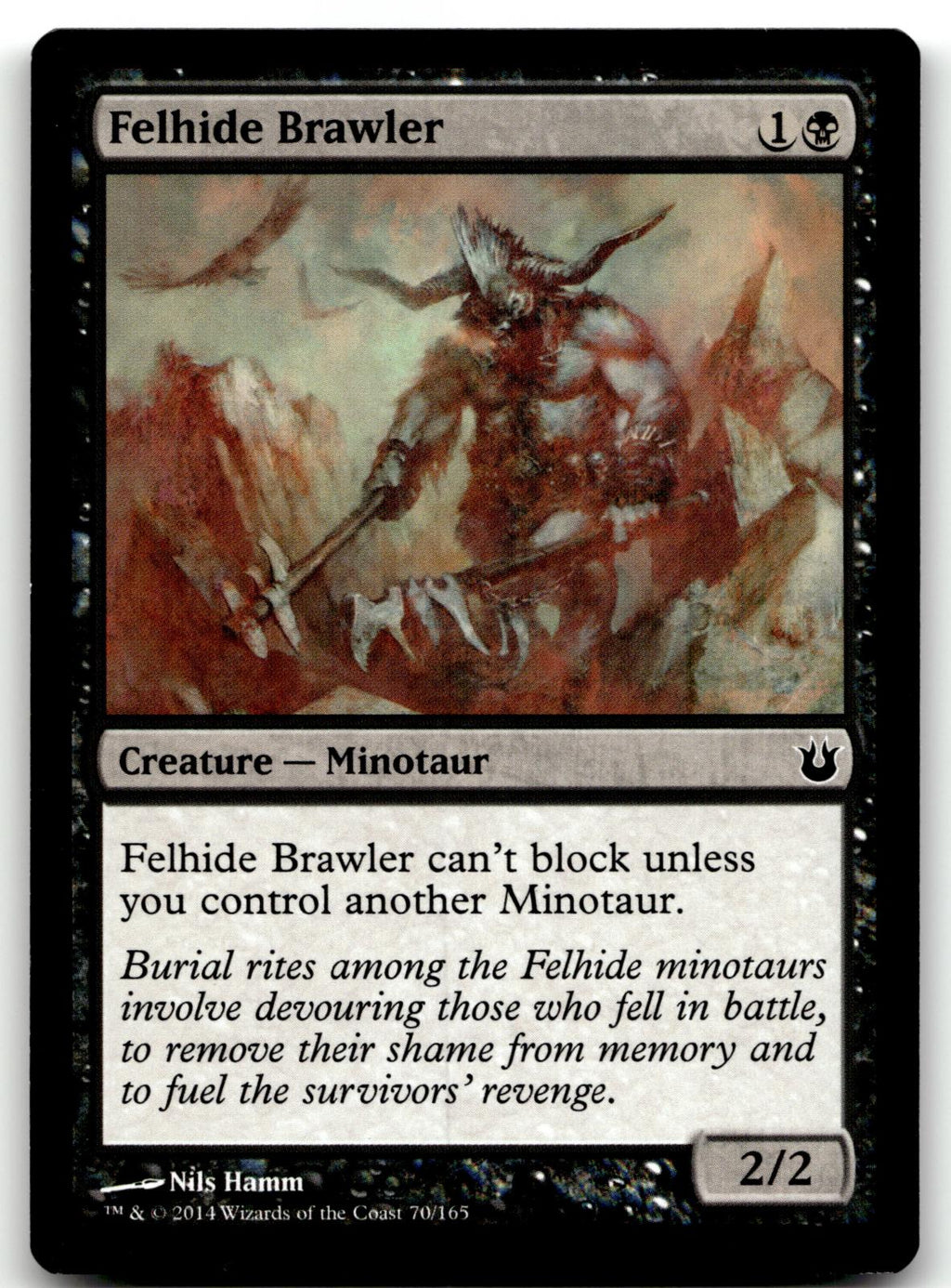 Felhide Brawler 70 Common Born of the Gods Magic: The Gathering Near Mint