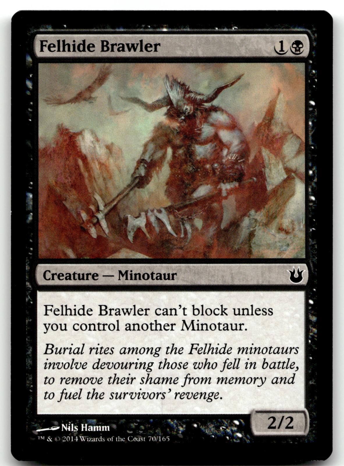Felhide Brawler 70 Common Born of the Gods Magic: The Gathering Near Mint