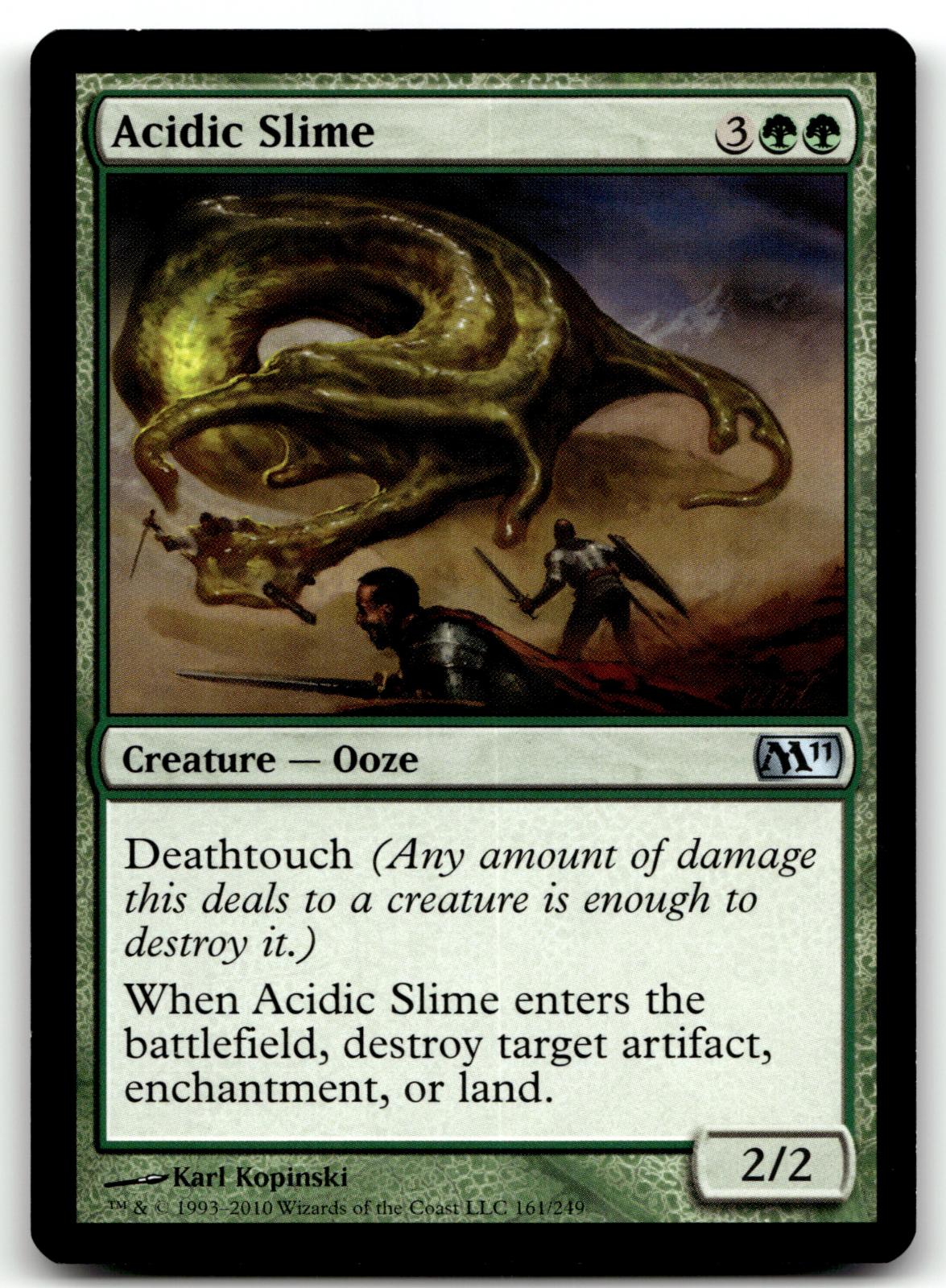 Acidic Slime 161 Uncommon Magic 2012 (M12) Magic: The Gathering Near Mint