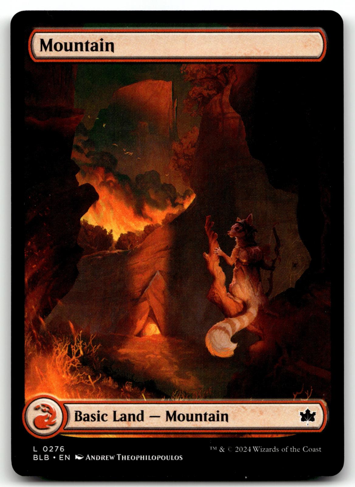 Mountain (0276) 276 Land Bloomburrow Magic: The Gathering Near Mint