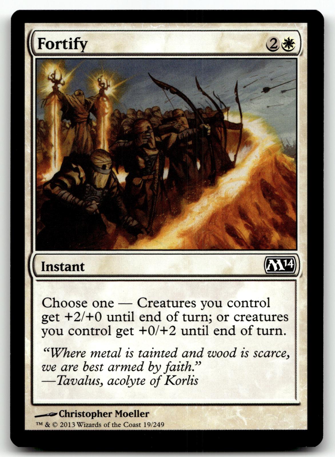 Fortify 19 Common Magic 2014 (M14) Magic: The Gathering Near Mint