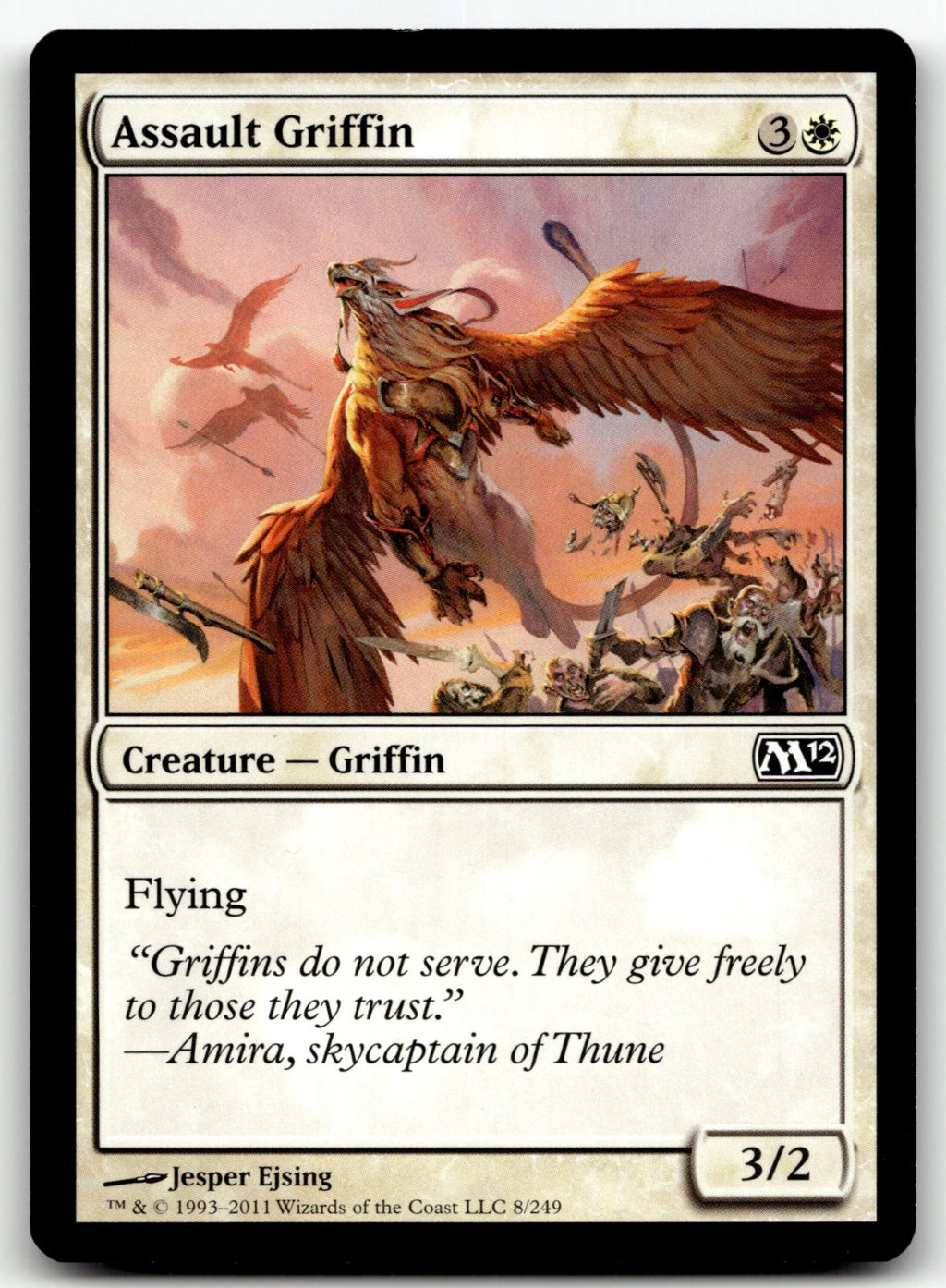 Assault Griffin 8 Common Magic 2012 (M12) Magic: The Gathering Near Mint