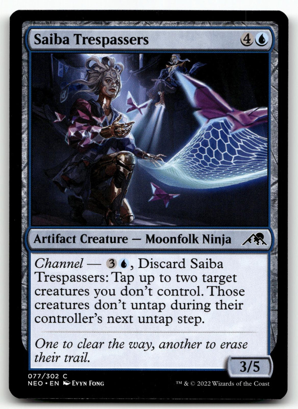 Saiba Trespassers 77 Common Kamigawa: Neon Dynasty Magic: The Gathering NM