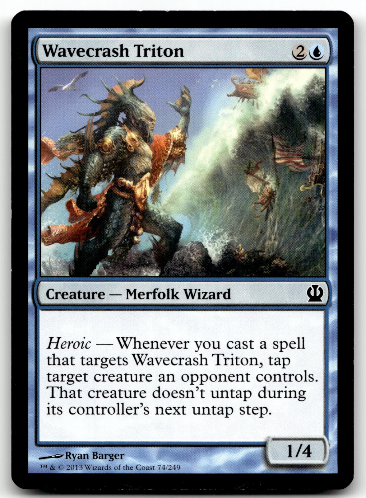 Wavecrash Triton 74 Common Theros Magic: The Gathering Near Mint