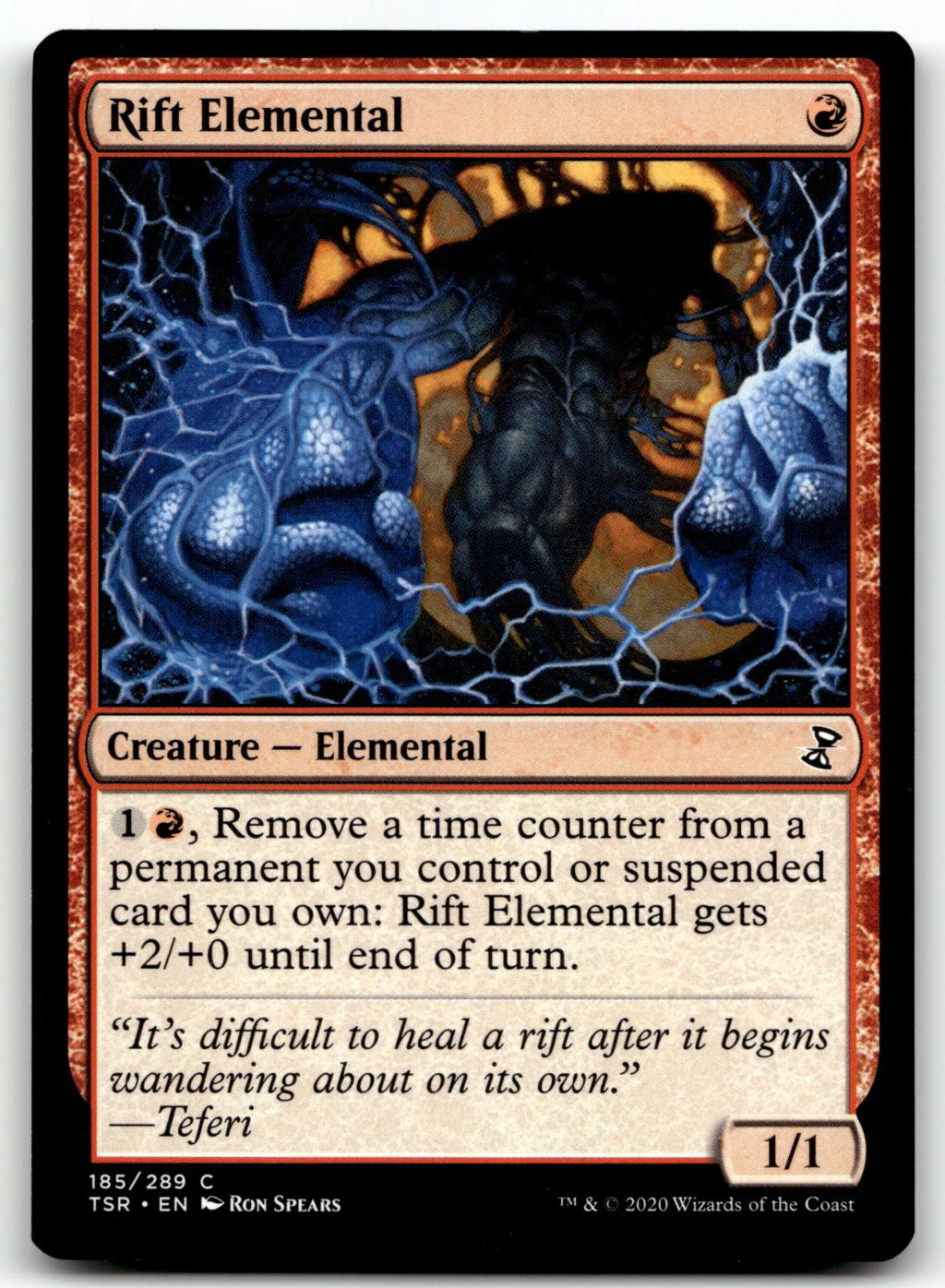 Rift Elemental 185 Common Time Spiral: Remastered Magic: The Gathering Near Mint