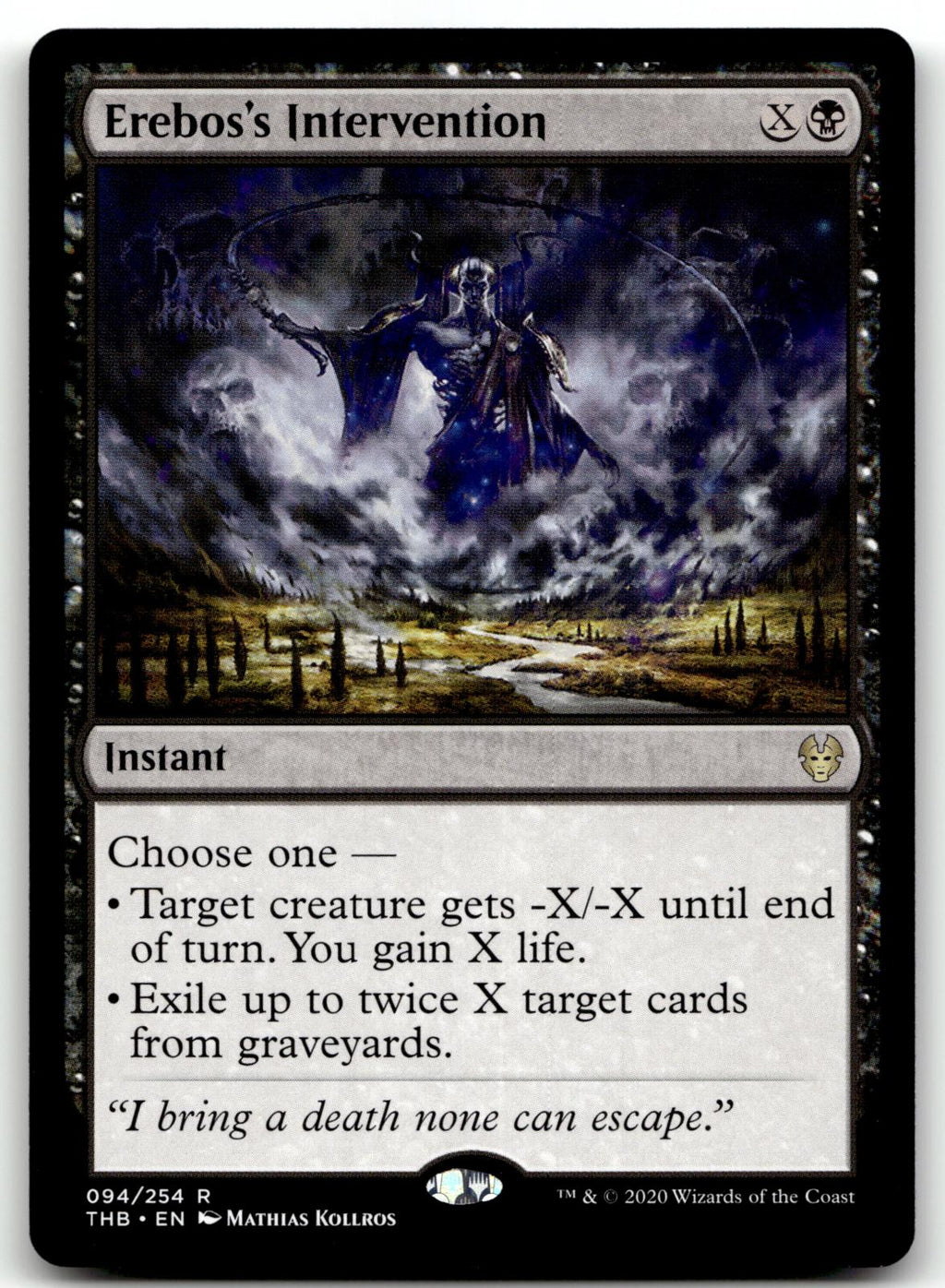 Erebos's Intervention 94 Rare Theros Beyond Death Magic: The Gathering Near Mint