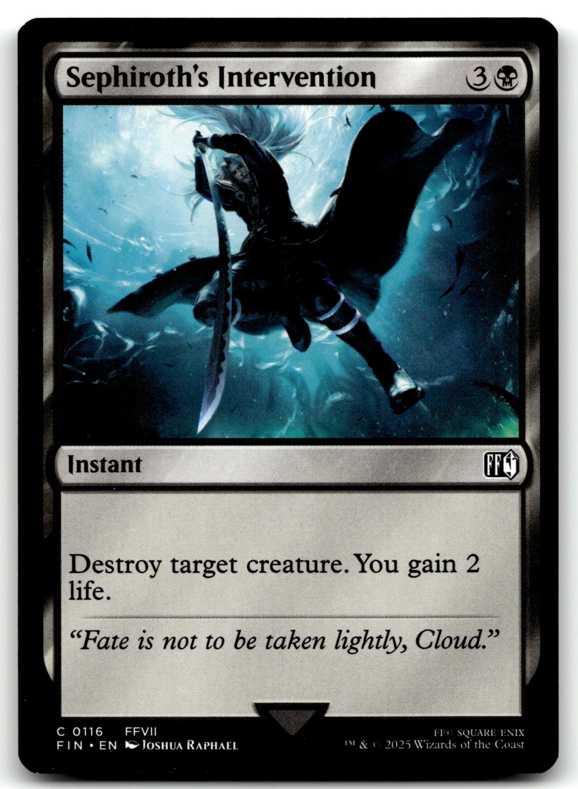 Sephiroth's Intervention 116 Common FINAL FANTASY Magic: The Gathering Near Mint