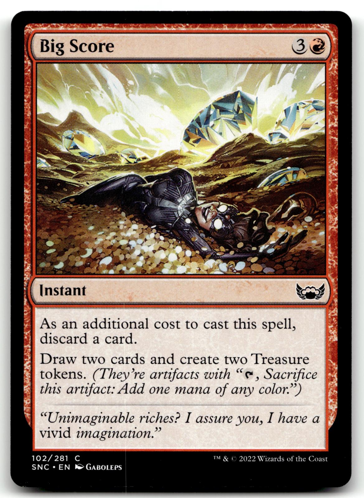 Big Score 102 Common Streets of New Capenna Magic: The Gathering Near Mint