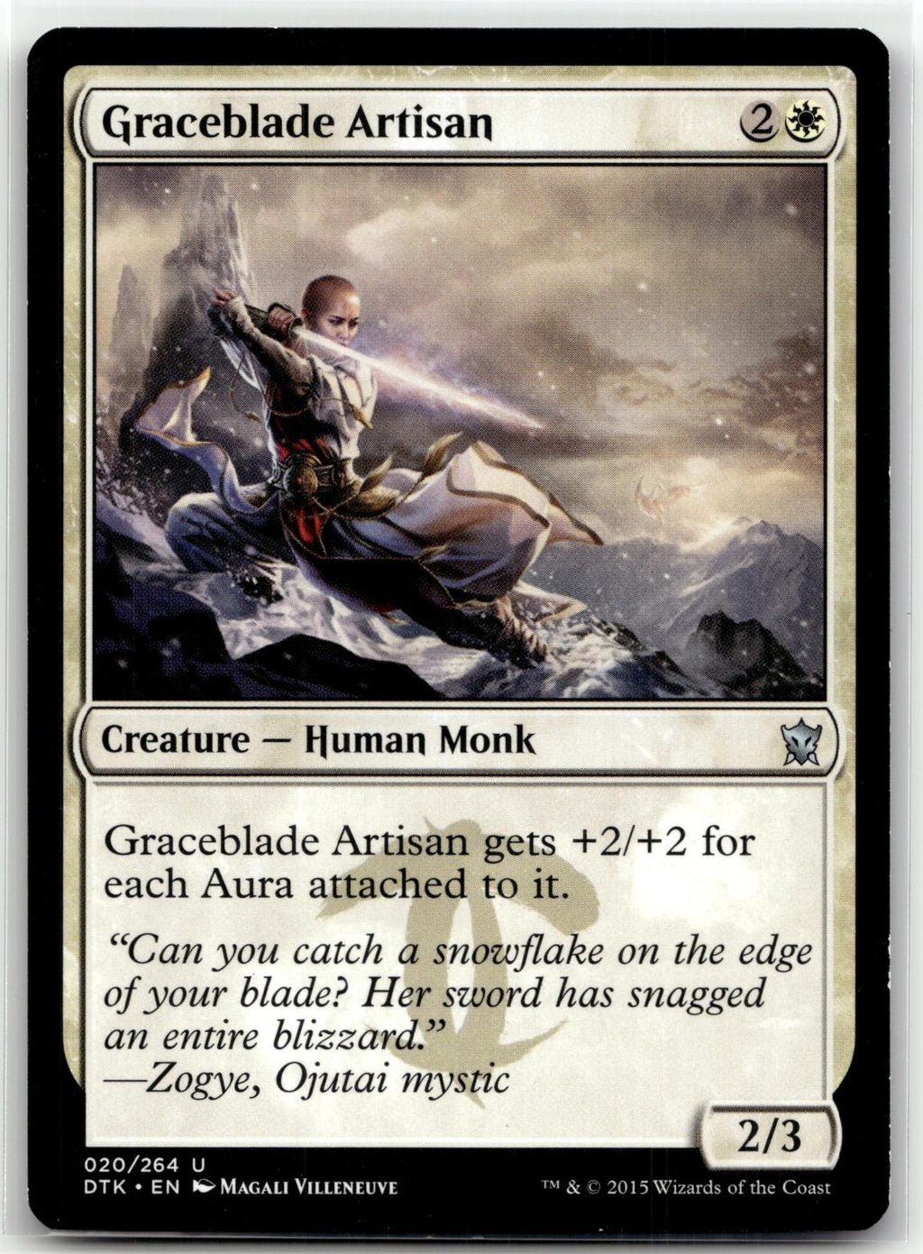 Graceblade Artisan 20 Uncommon Dragons of Tarkir Magic: The Gathering Near Mint
