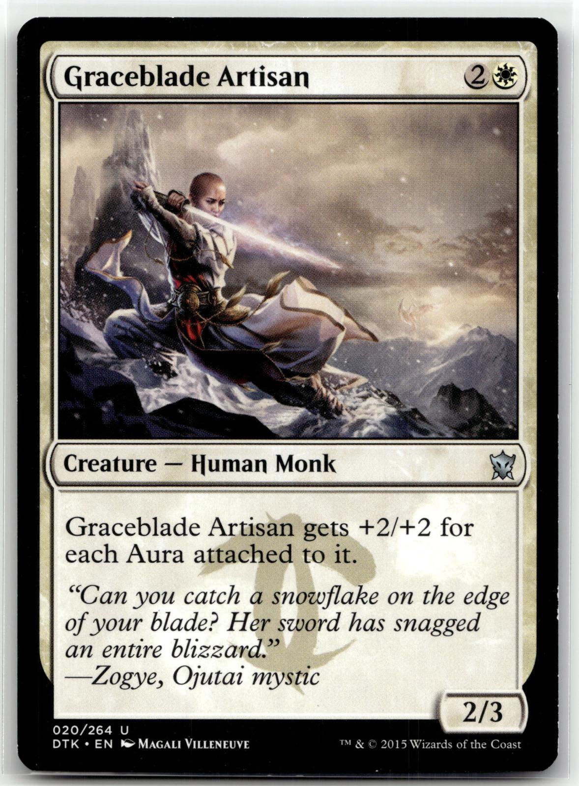 Graceblade Artisan 20 Uncommon Dragons of Tarkir Magic: The Gathering Near Mint