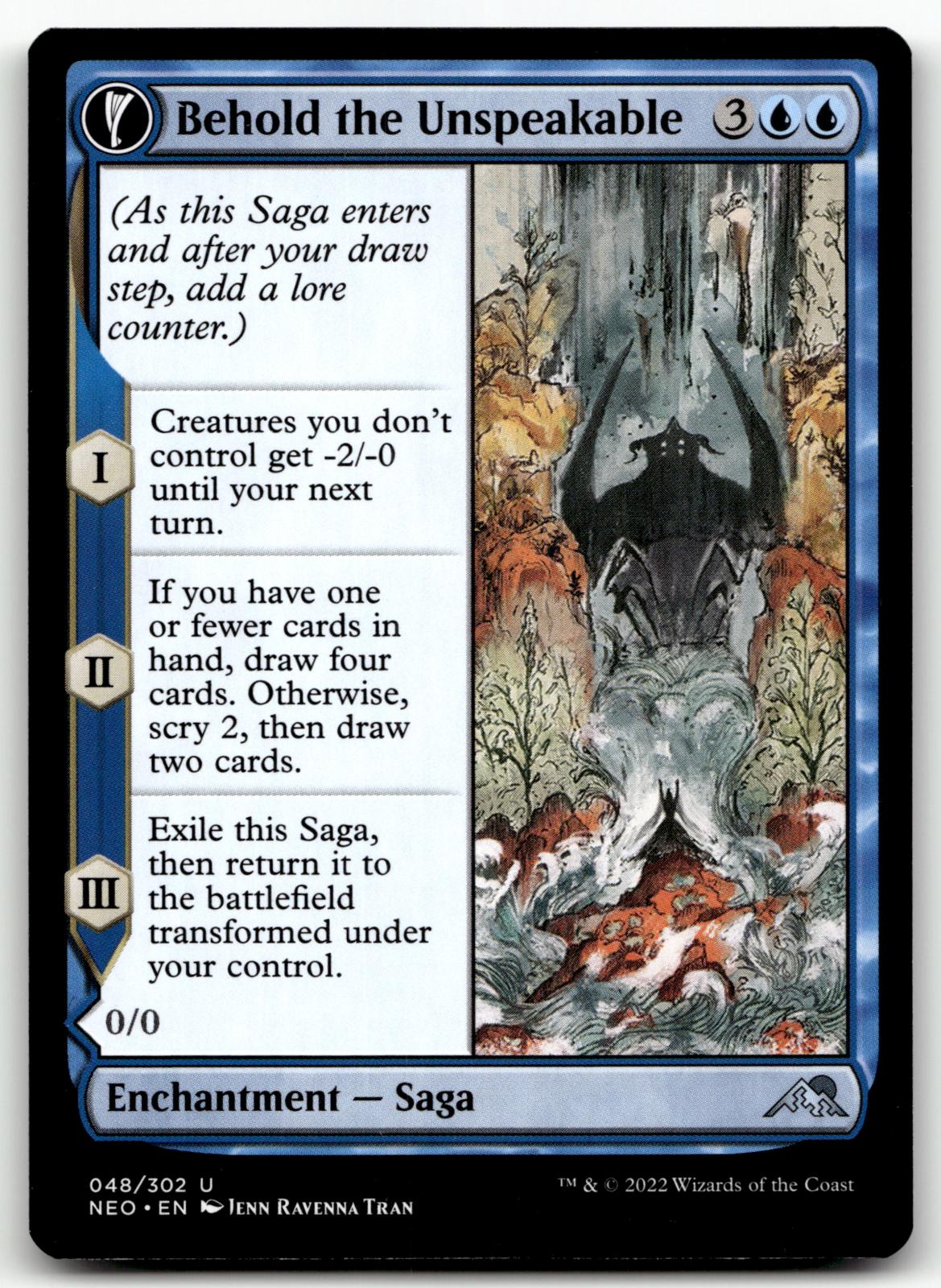 Behold the Unspeakable 48 Kamigawa: Neon Dynasty Magic: The Gathering NM