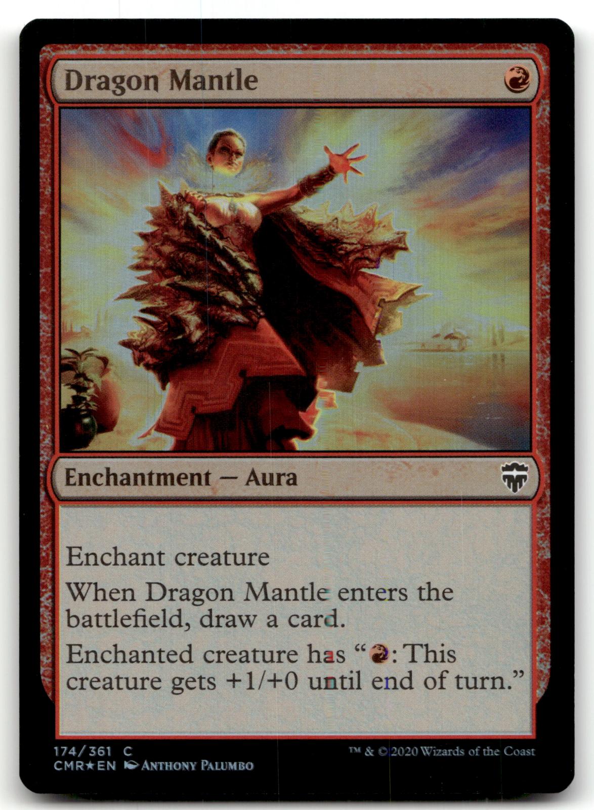 Dragon Mantle 174 Common Commander Legends Magic: The Gathering Foil Near Mint