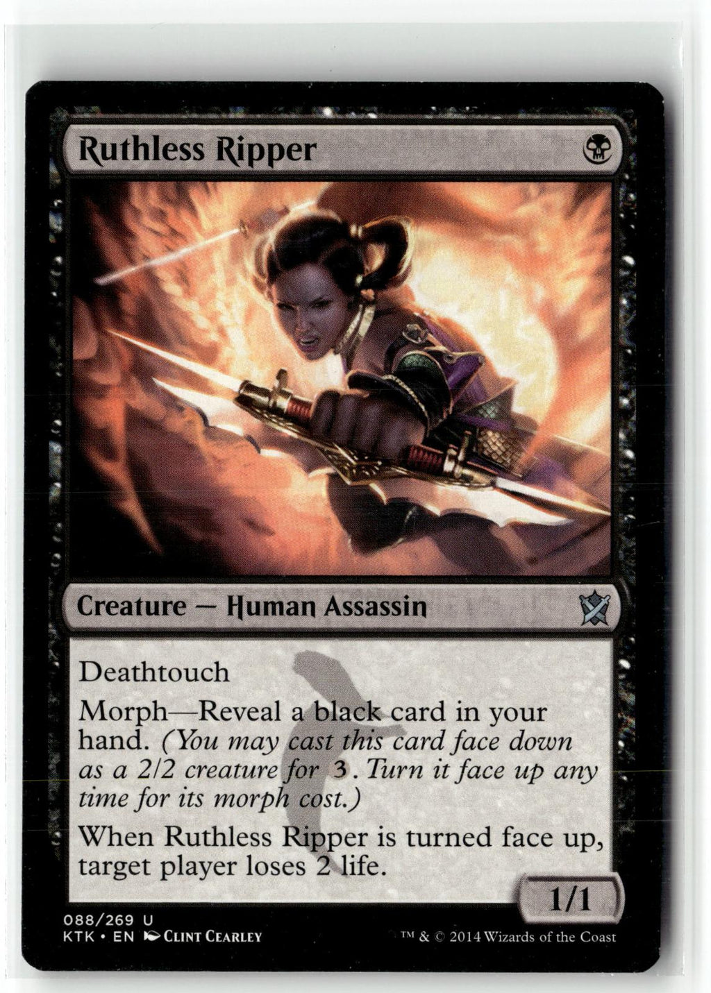 Ruthless Ripper 88 Uncommon Khans of Tarkir Magic: The Gathering Near Mint