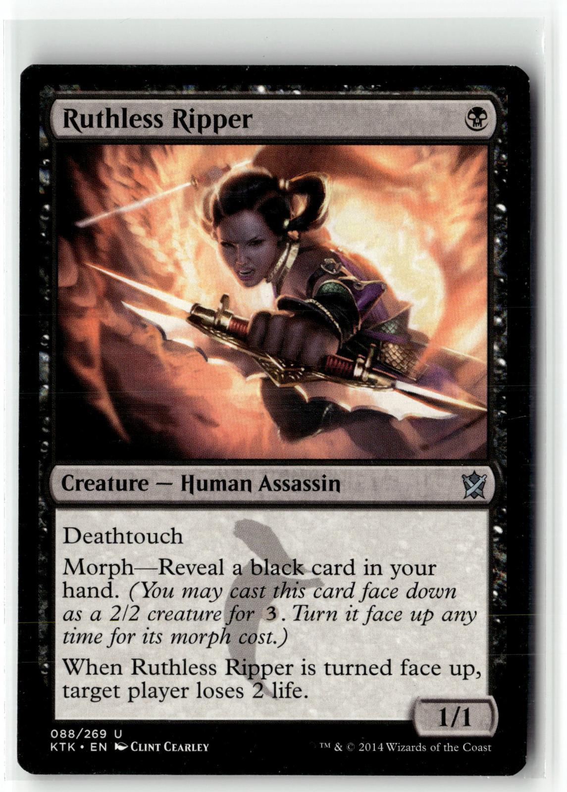 Ruthless Ripper 88 Uncommon Khans of Tarkir Magic: The Gathering Near Mint