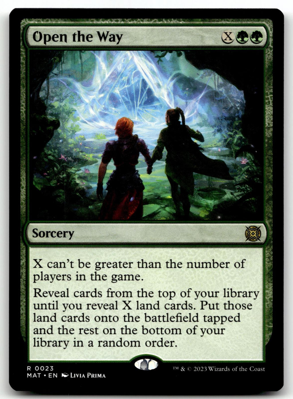 Open the Way 23 Rare March of the Machine: The Aftermath Magic: The Gathering NM