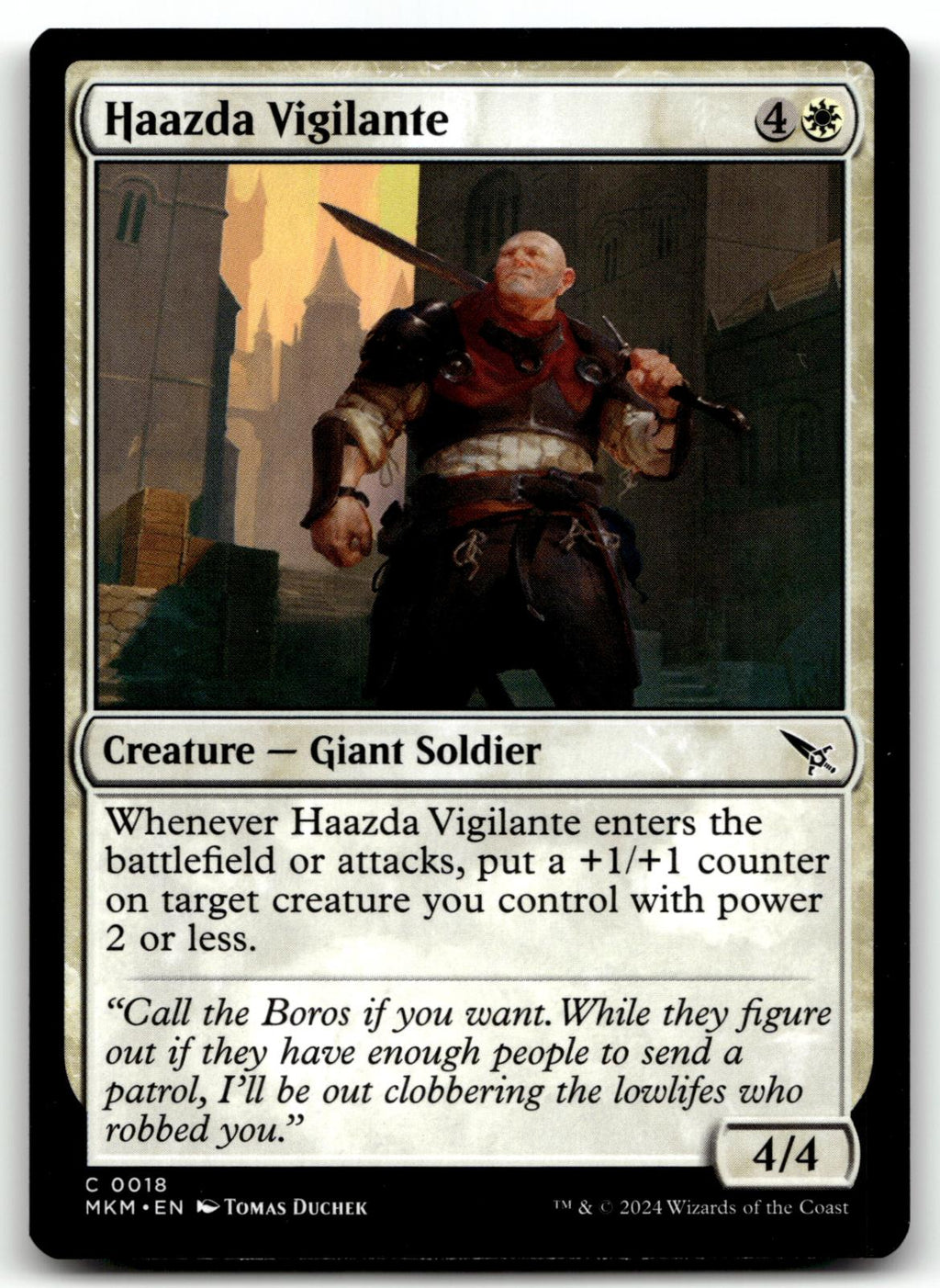 Haazda Vigilante 18 Common Murders at Karlov Manor Magic: The Gathering NM