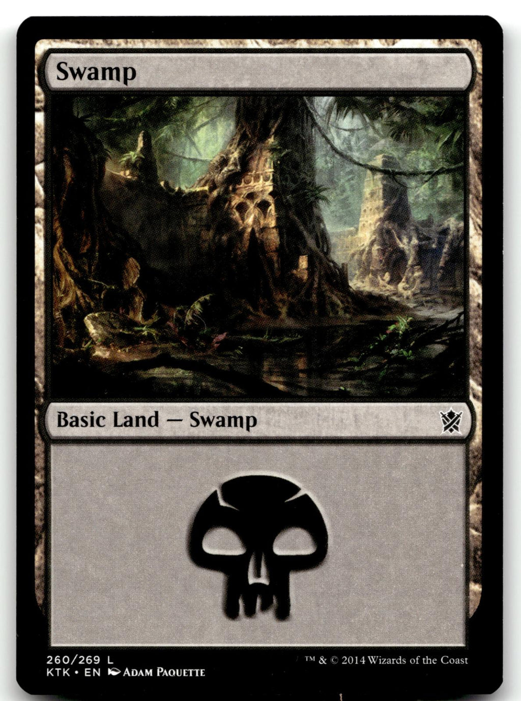 Swamp (260) 260 Land Khans of Tarkir Magic: The Gathering Near Mint