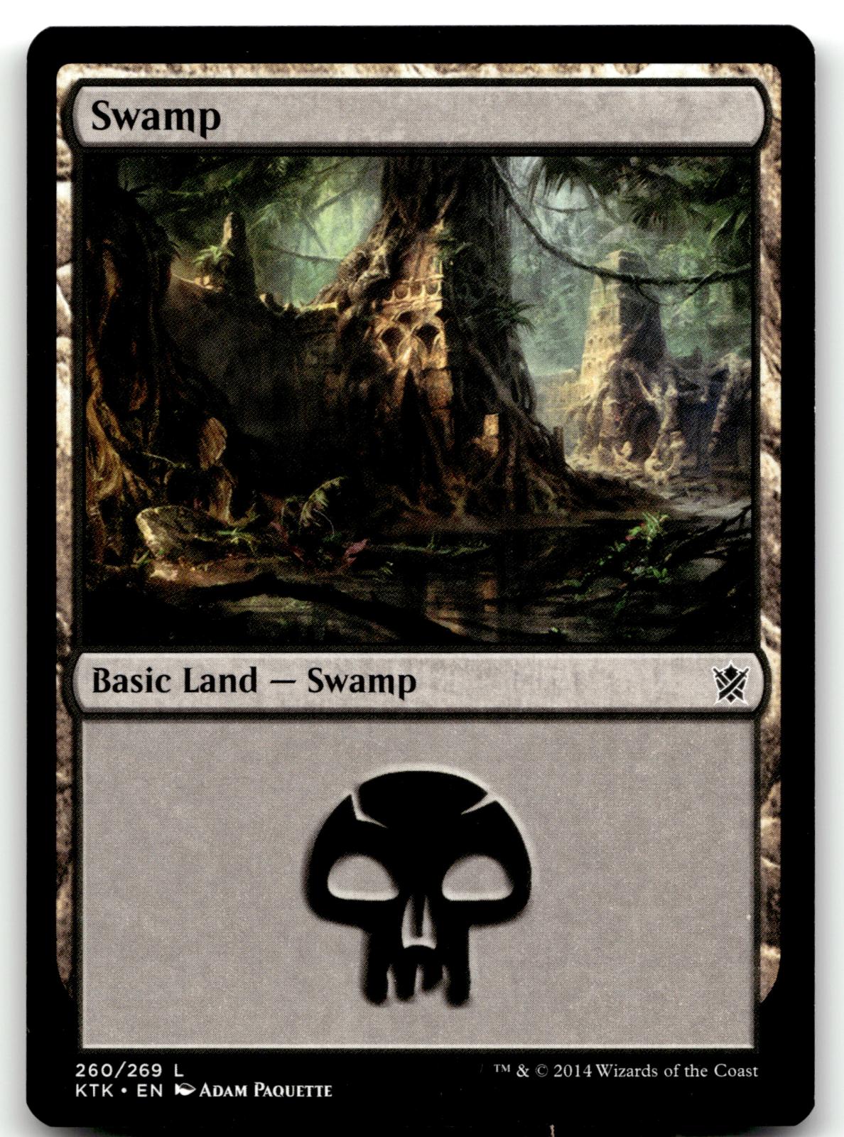 Swamp (260) 260 Land Khans of Tarkir Magic: The Gathering Near Mint