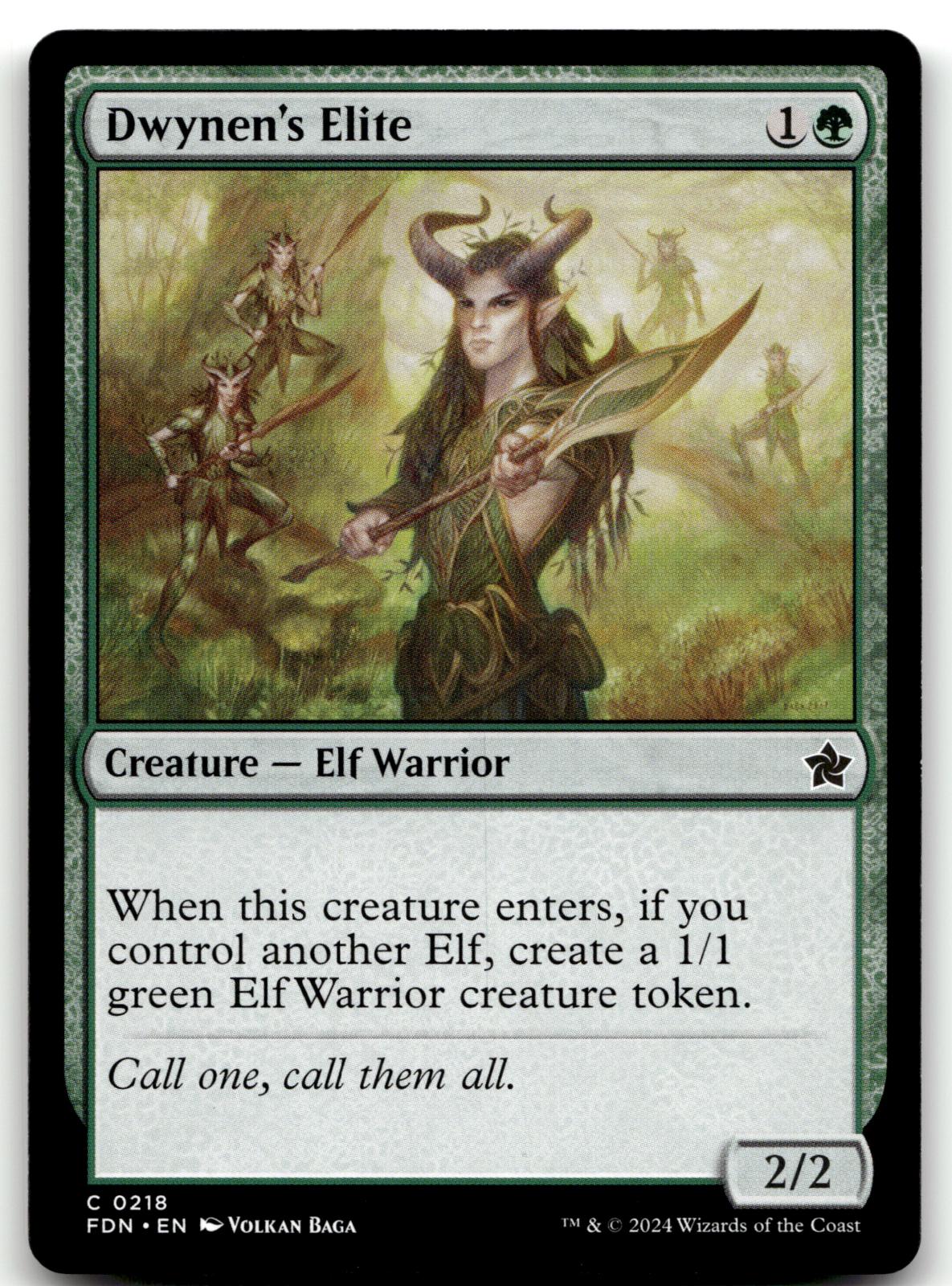 Dwynen's Elite 218 Common Foundations Magic: The Gathering Near Mint