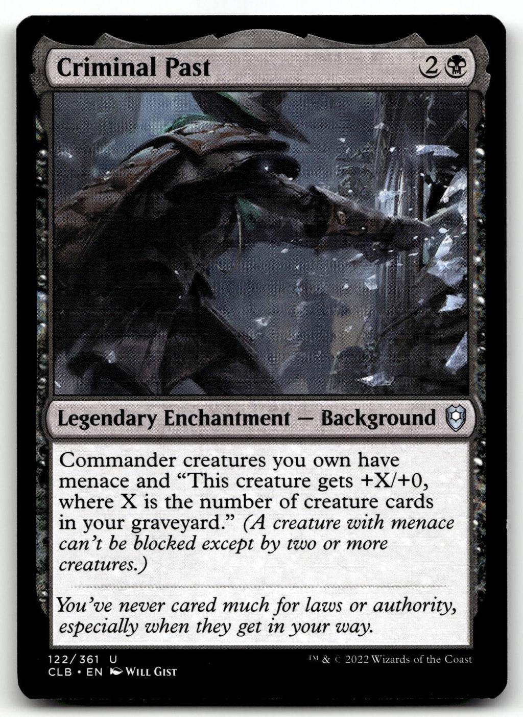 Criminal Past 122 Commander Legends: Battle for Baldur's Gate Magic: The Gathering NM