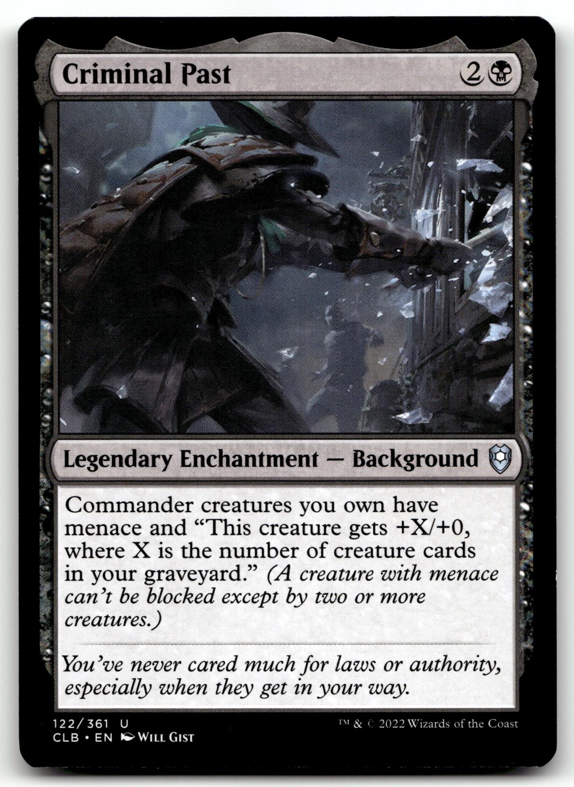 Criminal Past 122 Commander Legends: Battle for Baldur's Gate Magic: The Gathering NM