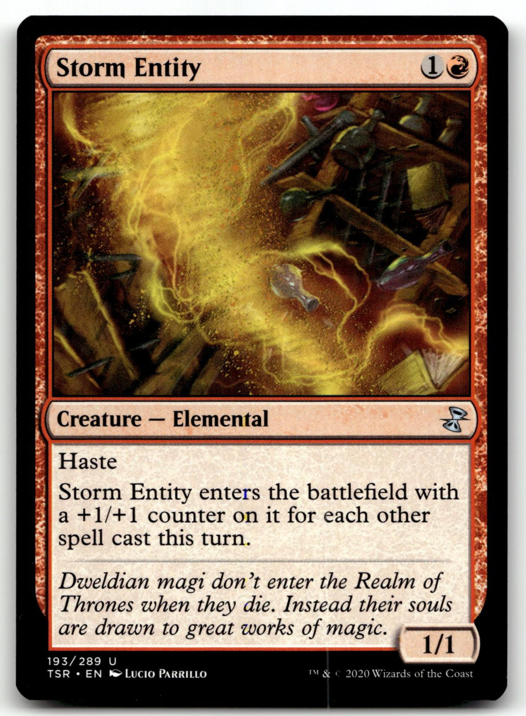 Storm Entity 193 Uncommon Time Spiral: Remastered Magic: The Gathering Near Mint
