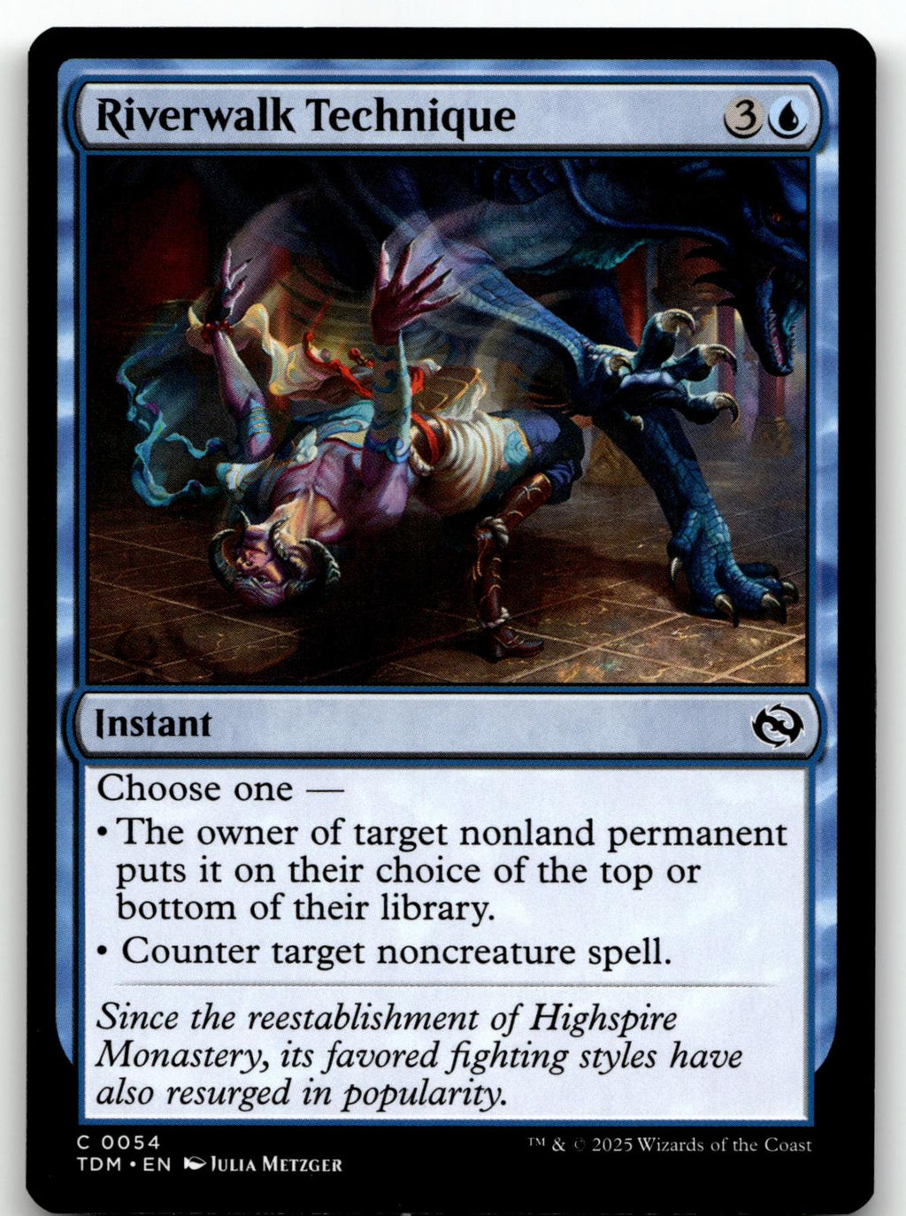 Riverwalk Technique 54 Common Tarkir: Dragonstorm Magic: The Gathering Near Mint