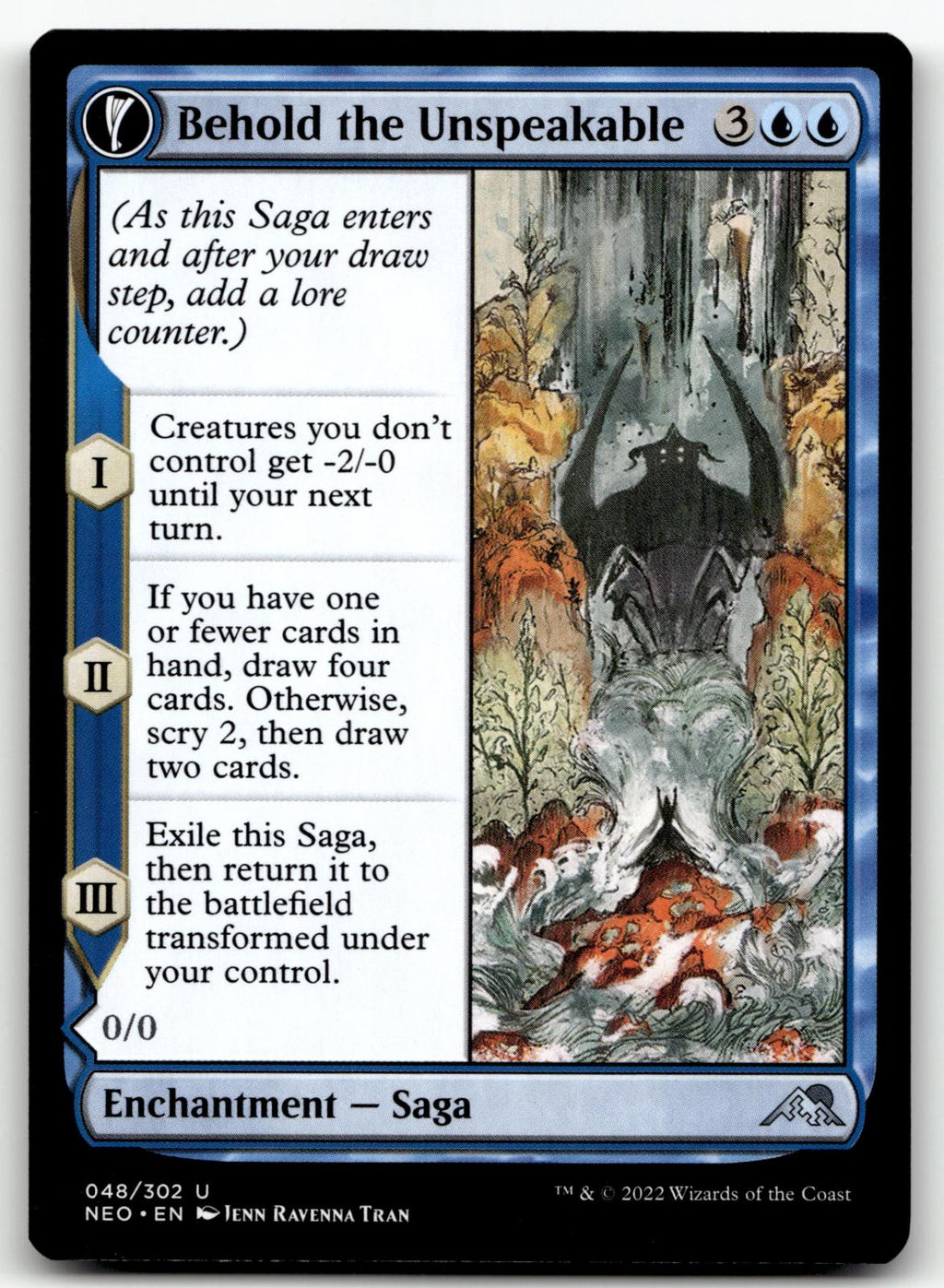 Behold the Unspeakable 48 Kamigawa: Neon Dynasty Magic: The Gathering NM