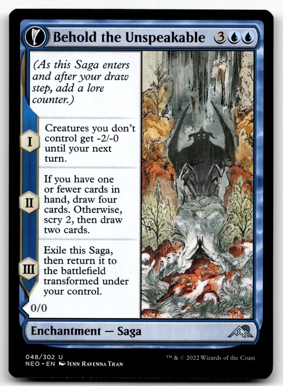 Behold the Unspeakable 48 Kamigawa: Neon Dynasty Magic: The Gathering NM