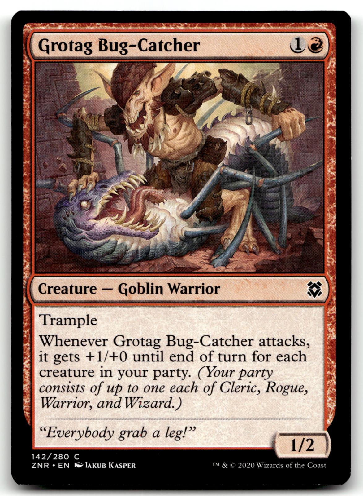 Grotag Bug-Catcher 142 Common Zendikar Rising Magic: The Gathering Near Mint
