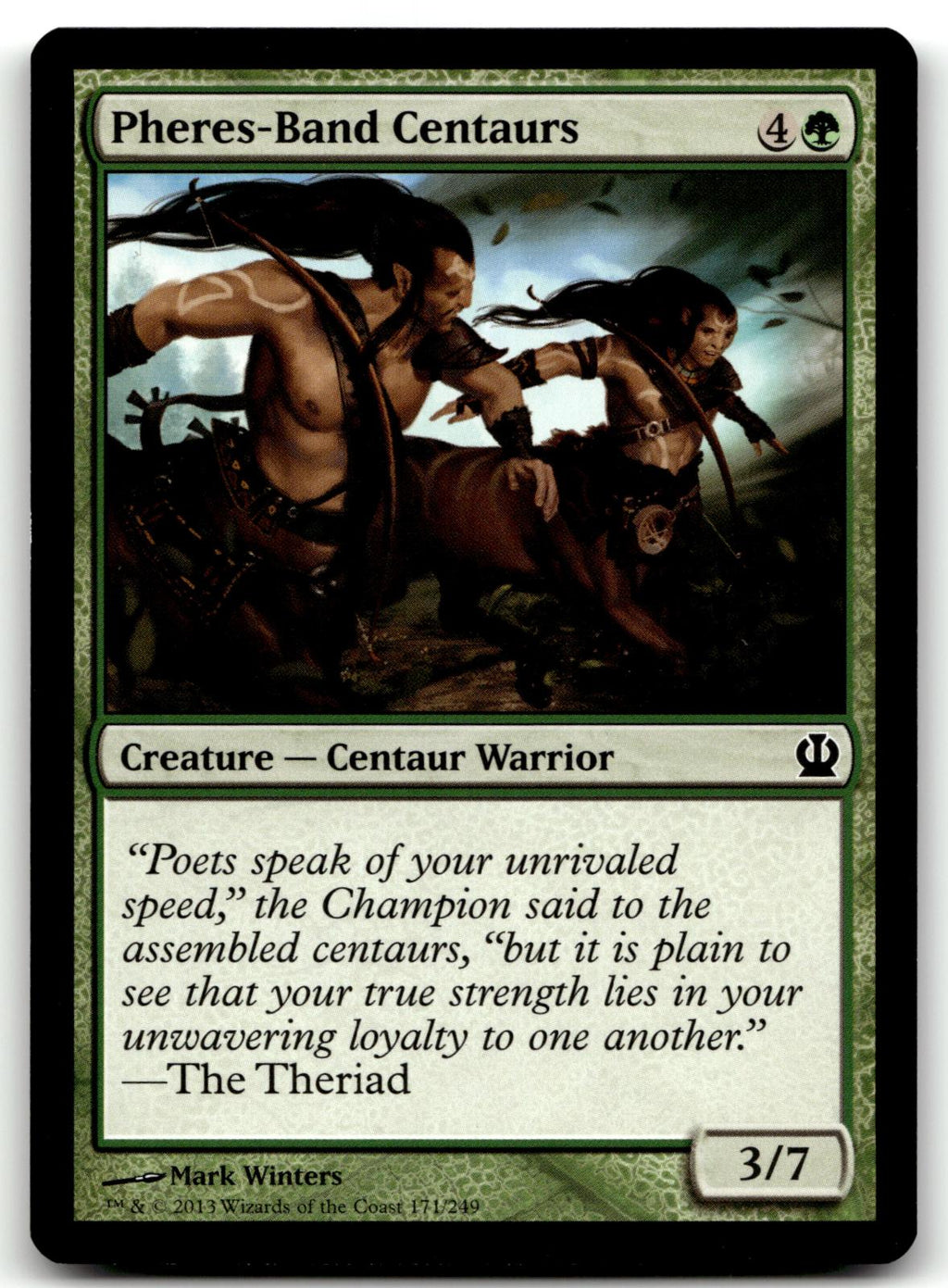 Pheres-Band Centaurs 171 Common Theros Magic: The Gathering Near Mint