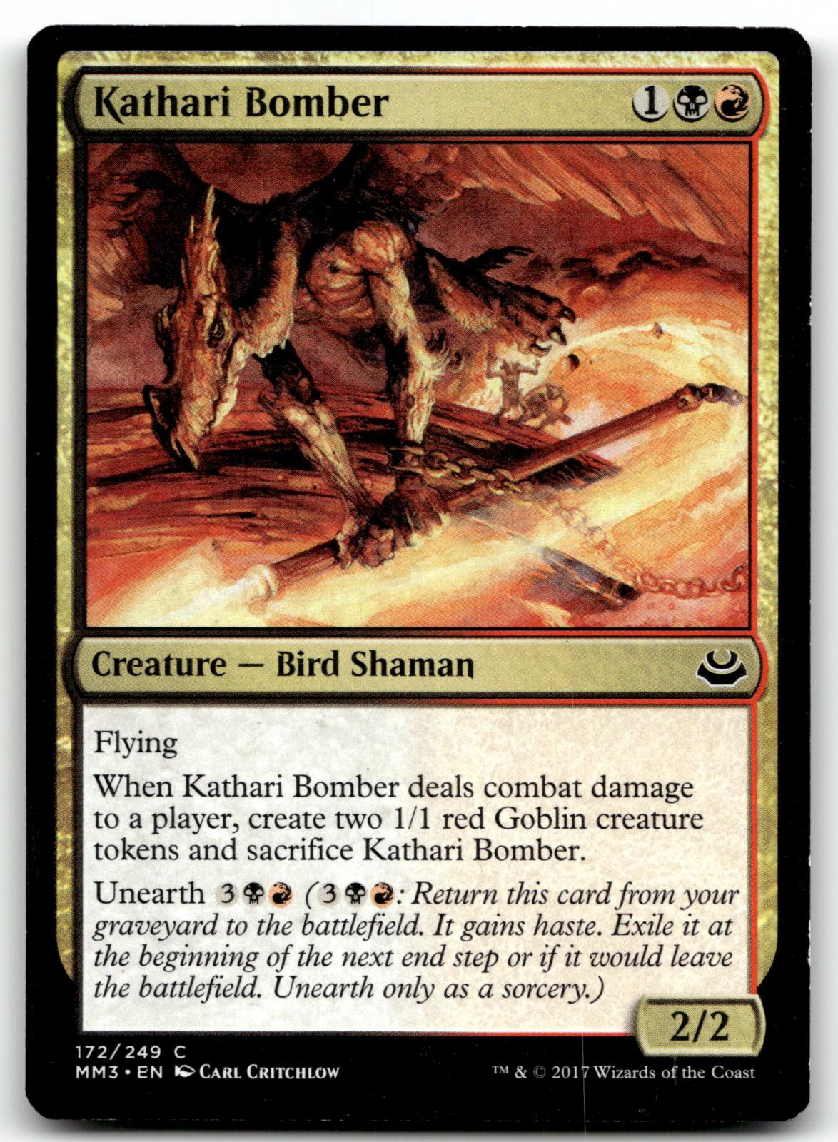 Kathari Bomber 172 Common Modern Masters 2017 Magic: The Gathering Near Mint