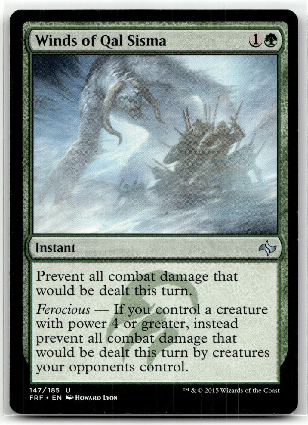 Winds of Qal Sisma 147 Uncommon Fate Reforged Magic: The Gathering Near Mint