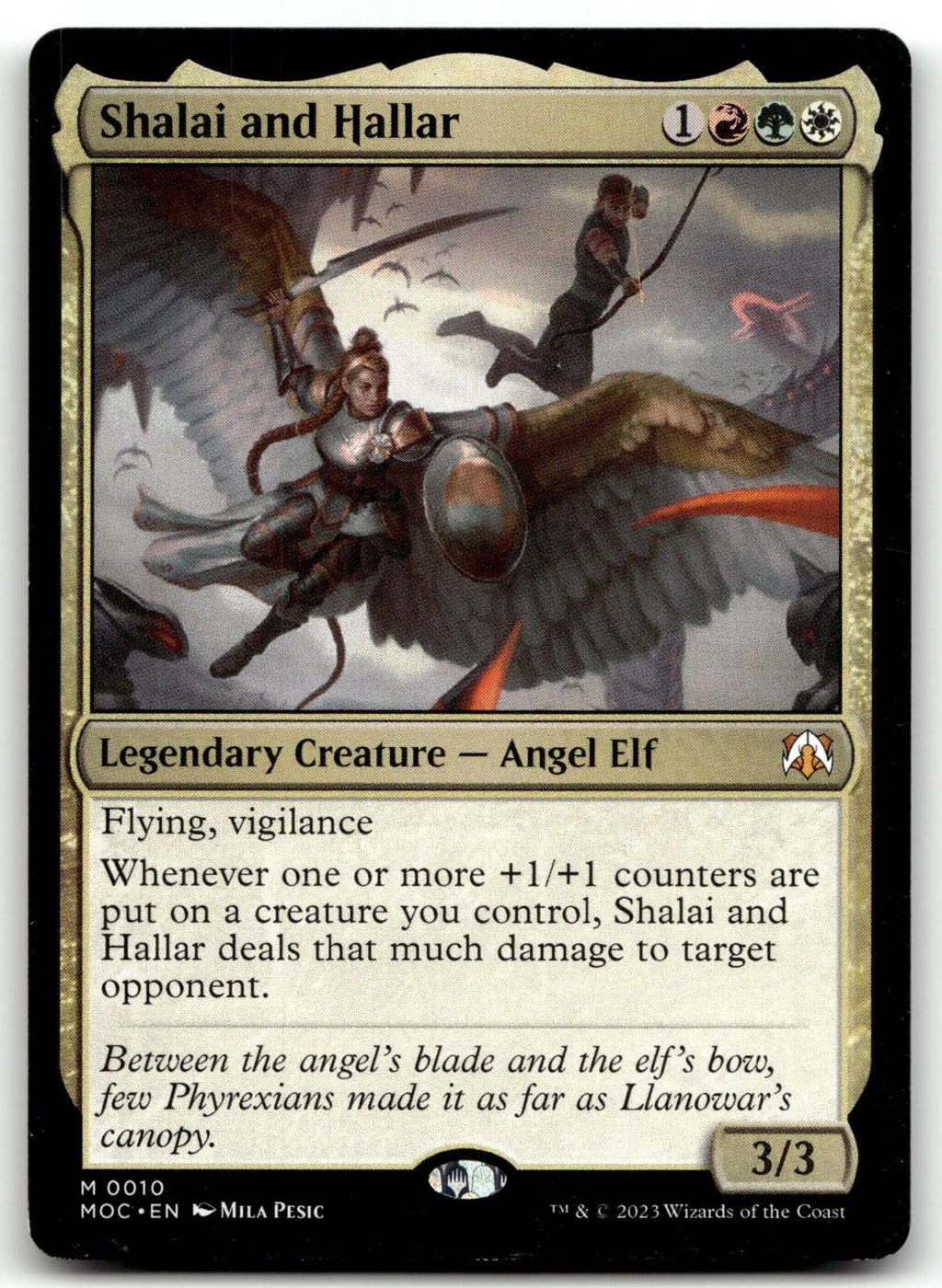 Shalai and Hallar 10 Commander: March of the Machine Magic: The Gathering NM