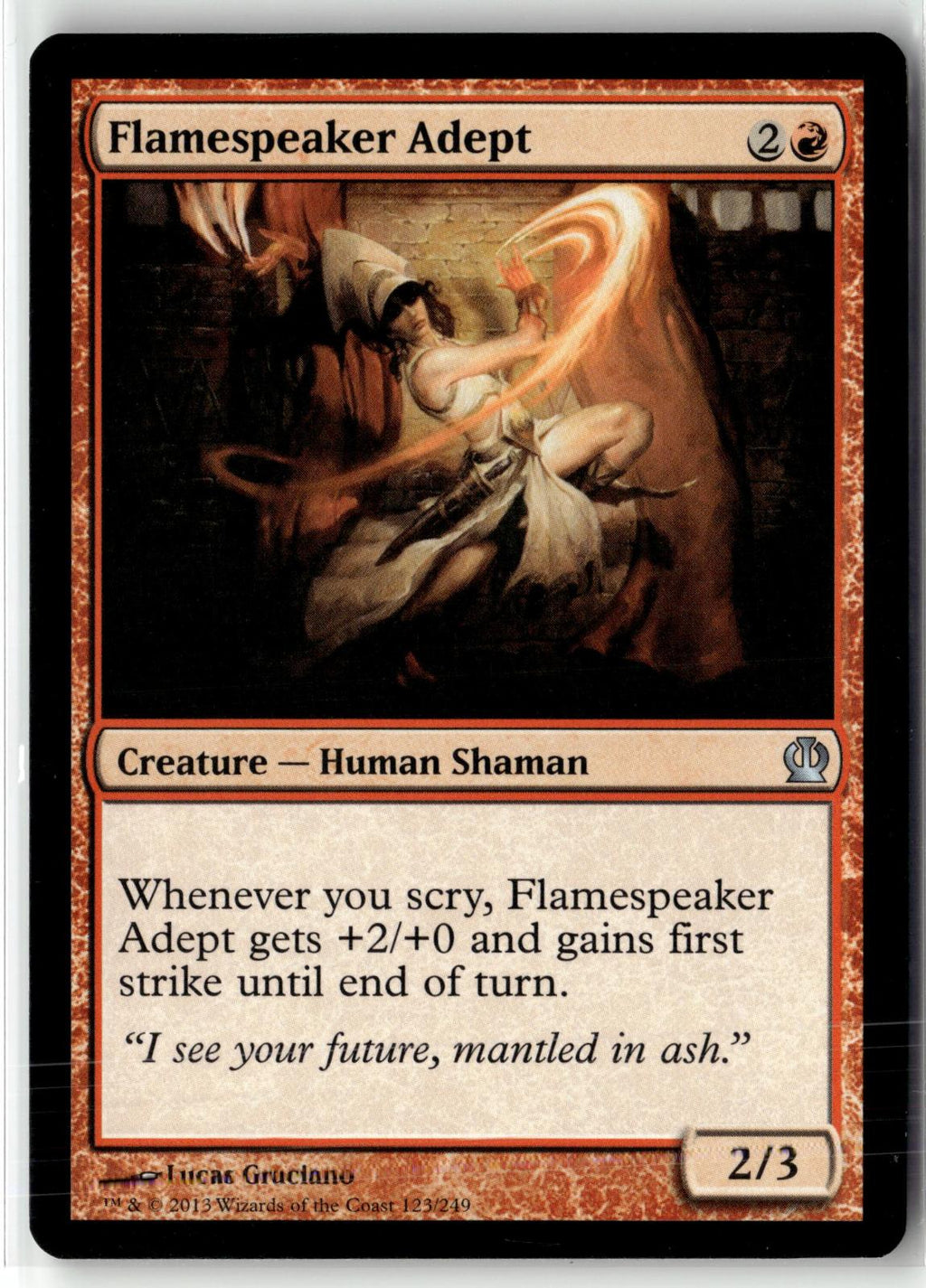 Flamespeaker Adept 123 Uncommon Theros Magic: The Gathering Near Mint