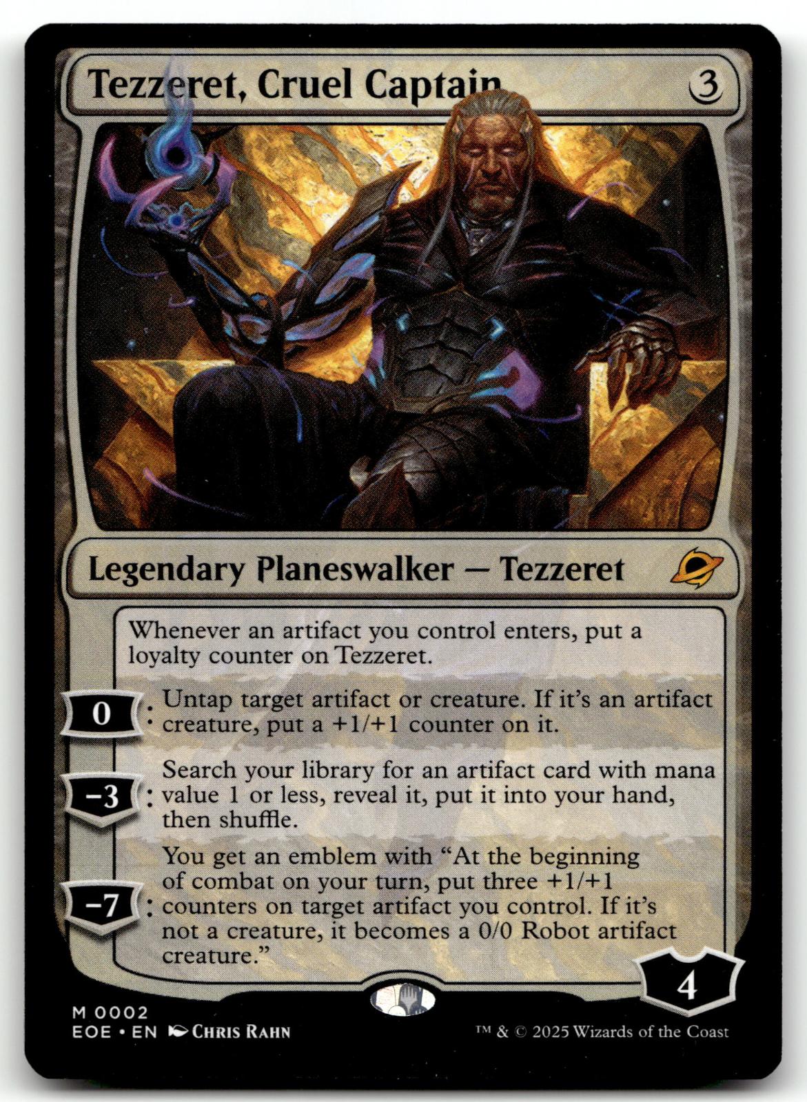 Tezzeret, Cruel Captain 2 Mythic Edge of Eternities Magic: The Gathering NM