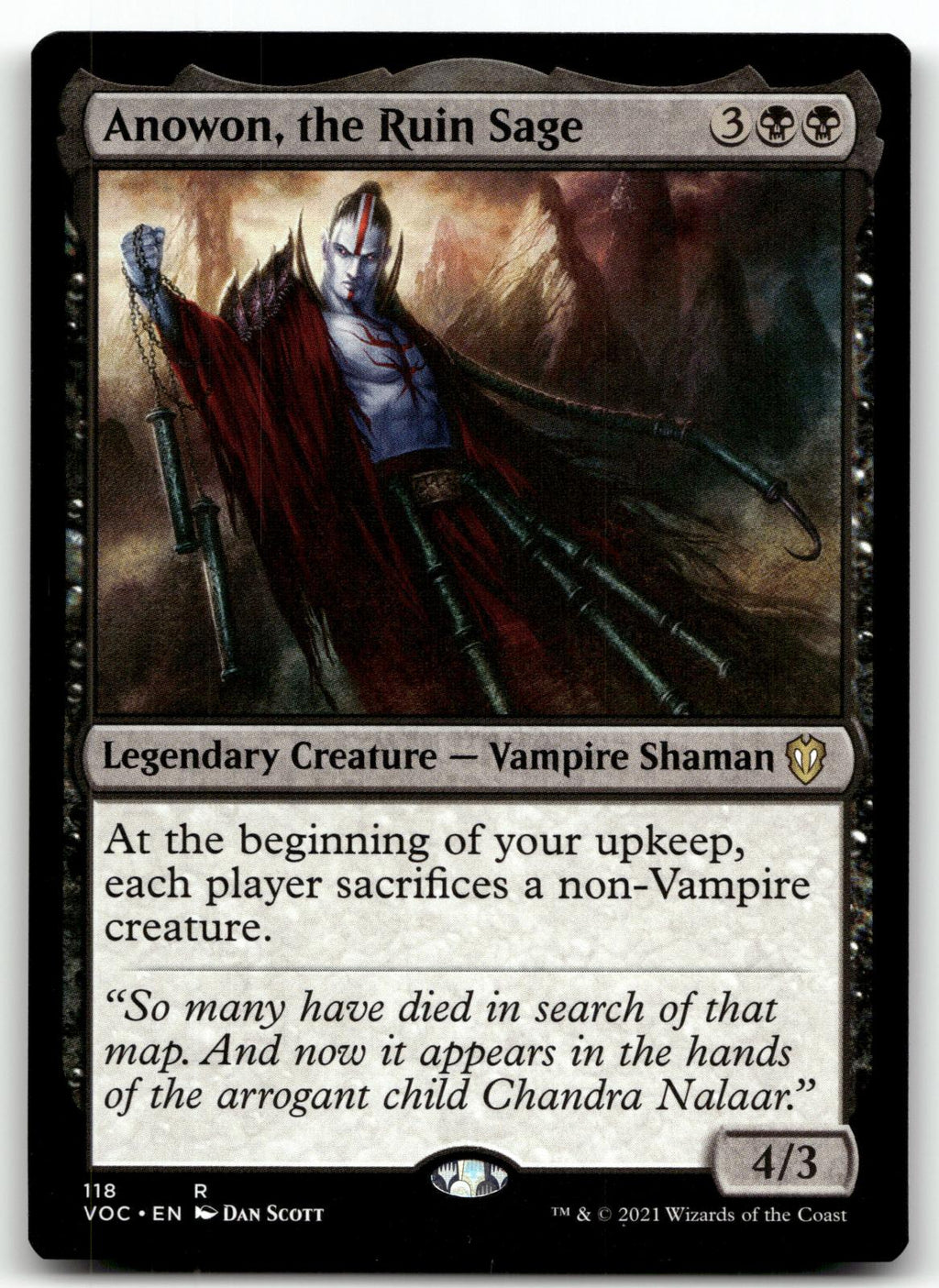 Anowon, the Ruin Sage 118 Commander: Innistrad: Crimson Vow Magic: The Gathering NM