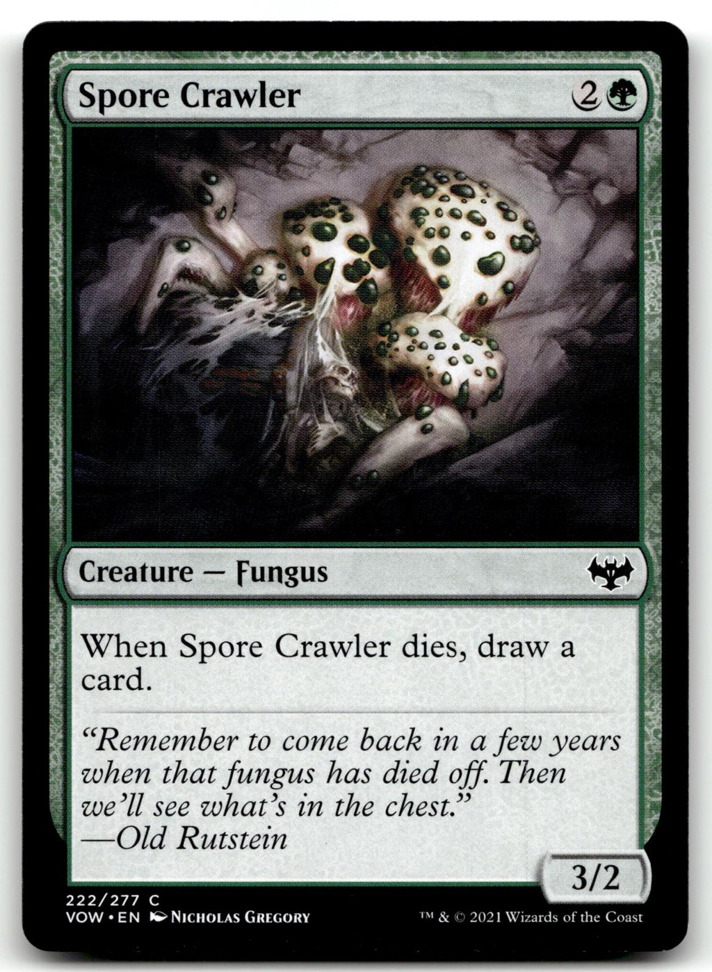 Spore Crawler 222 Common Innistrad: Crimson Vow Magic: The Gathering Near Mint